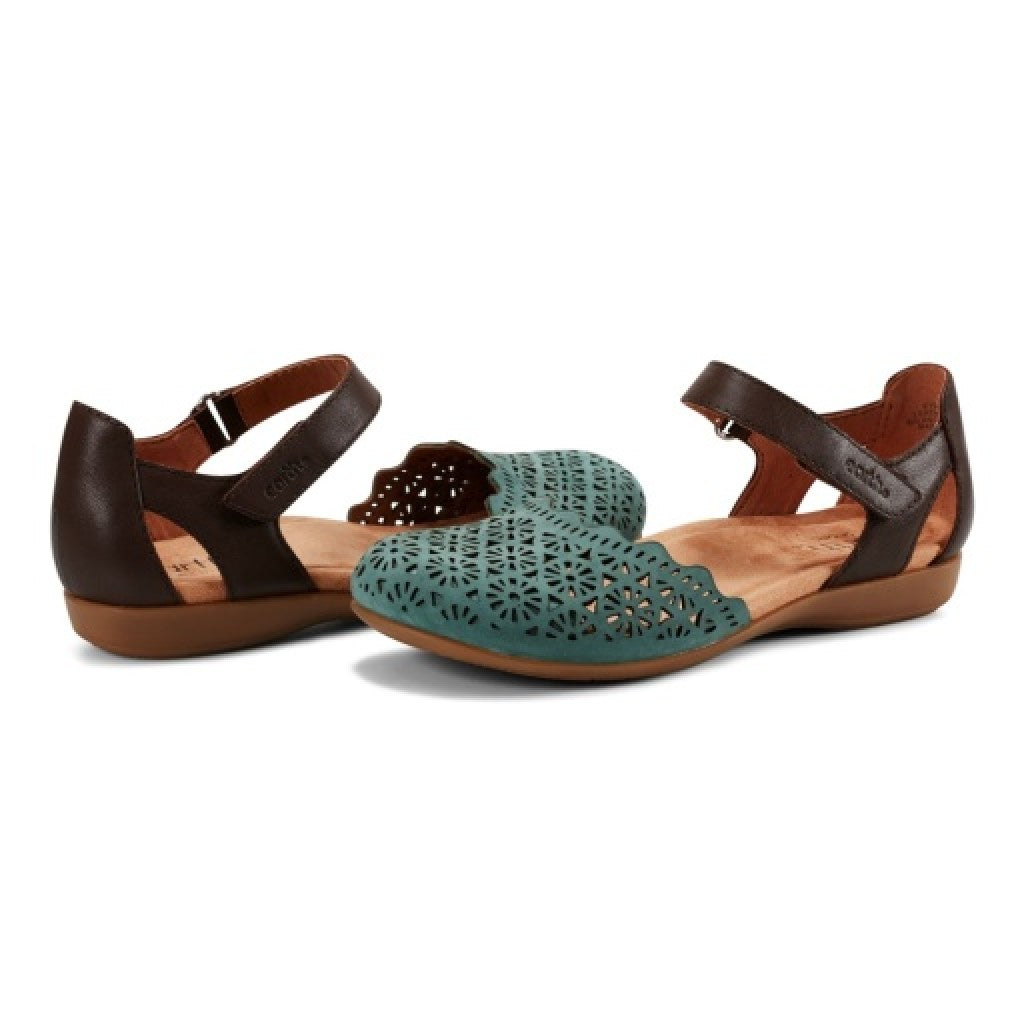 Earth Bronnie Casual Slip-On Perforated Cushioned Arch Support Women's Slip-On - Medium Green - 7