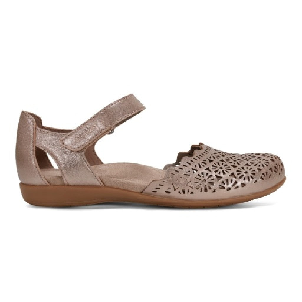 Earth Bronnie Casual Slip-On Perforated Cushioned Arch Support Women's Slip-On - Pewter - 2