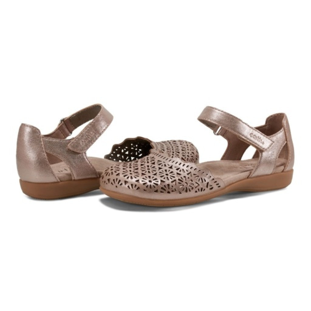 Earth Bronnie Casual Slip-On Perforated Cushioned Arch Support Women's Slip-On - Pewter - 7