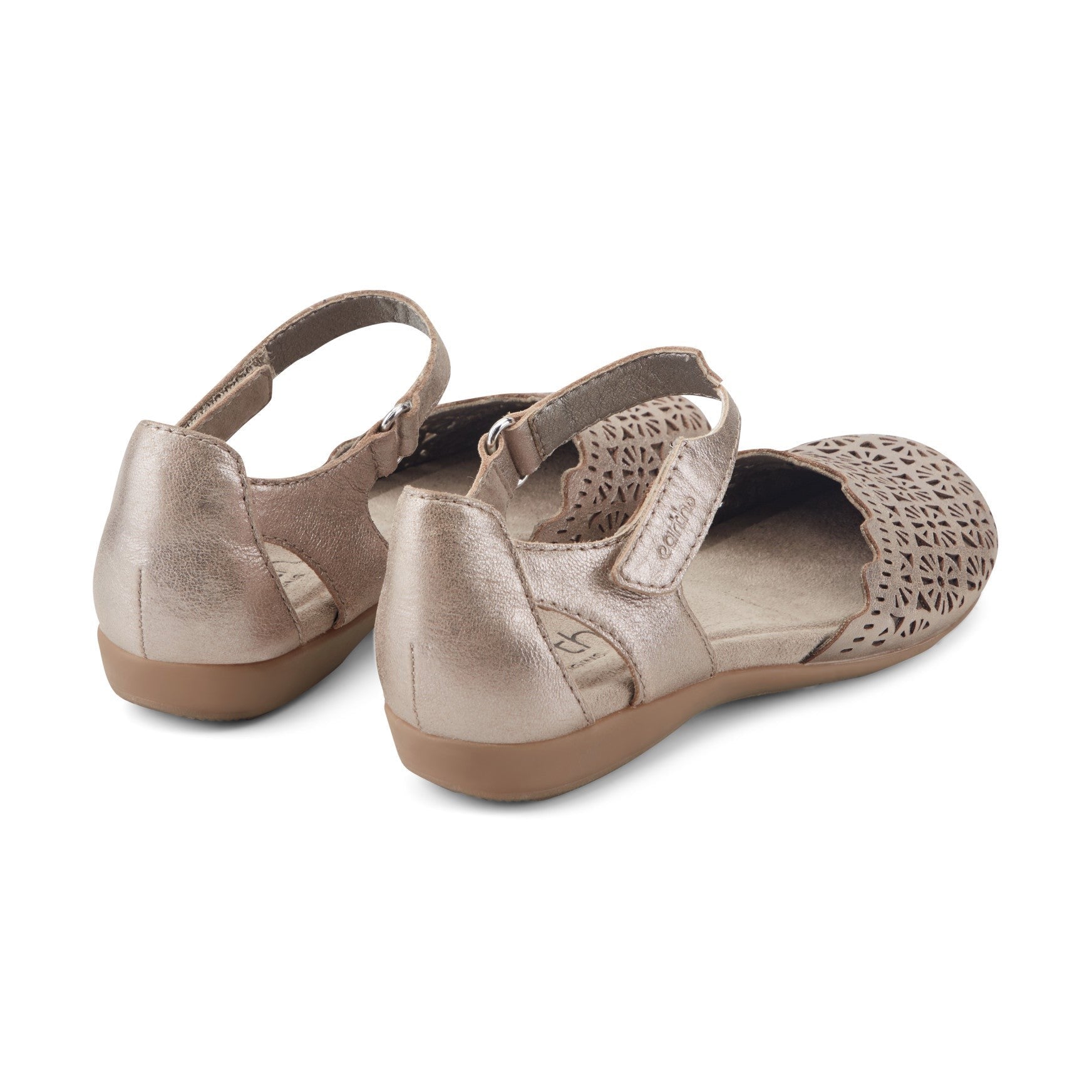 Earth Bronnie Casual Slip-On Perforated Cushioned Arch Support Women's Slip-On - Rose Gold Leather - 4