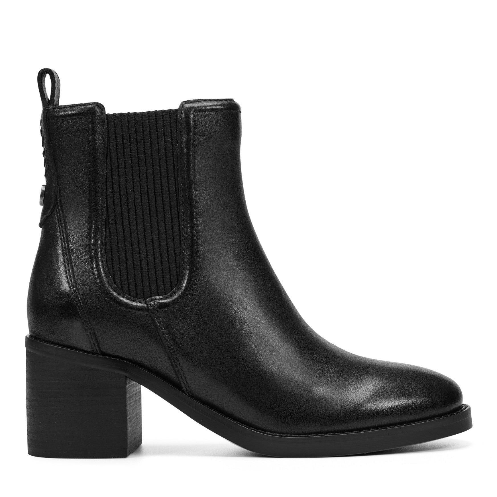 Black Leather/elastic