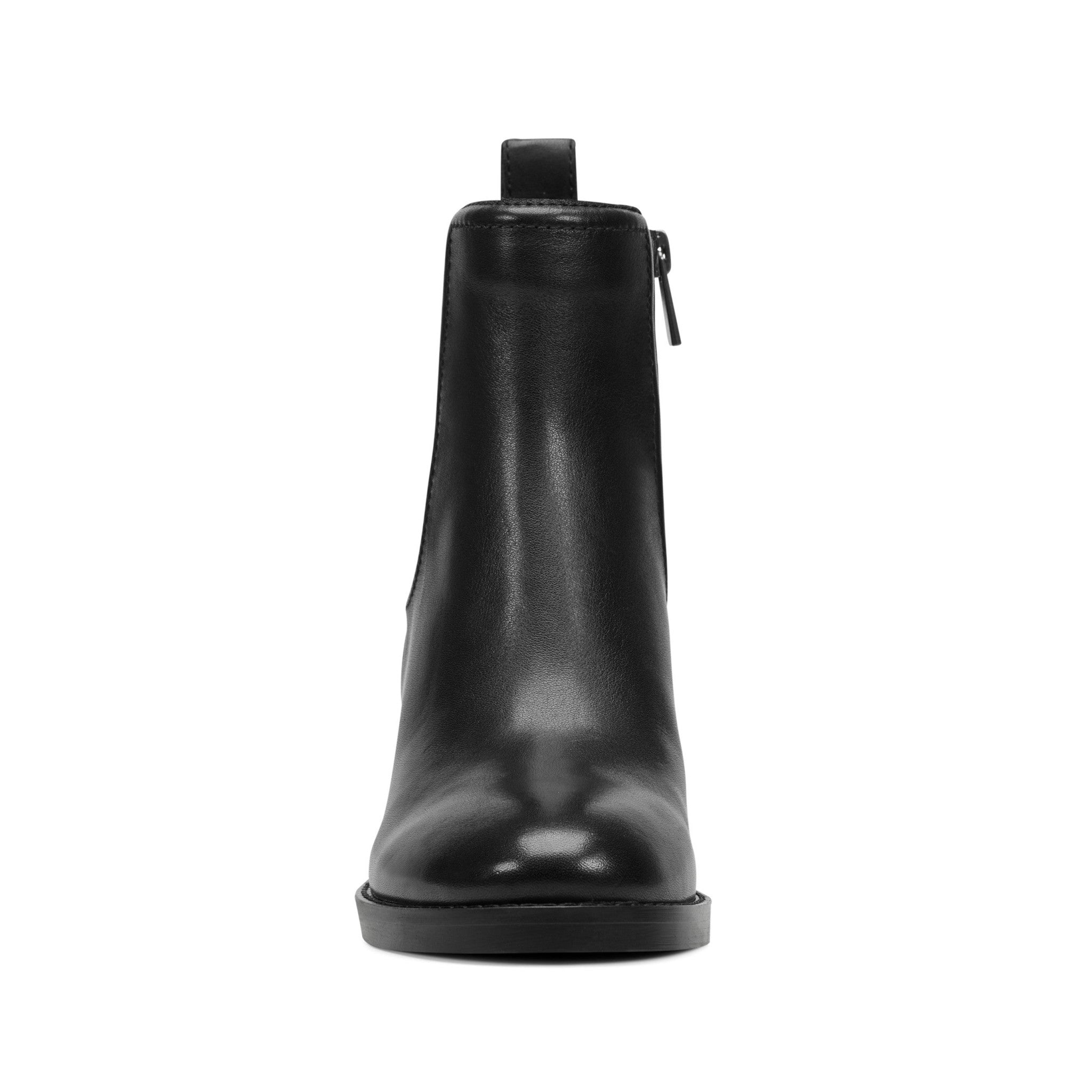 Earth Cassi Cushioned Ankle Bootie Women's Boot - Black Leather/elastic - 3