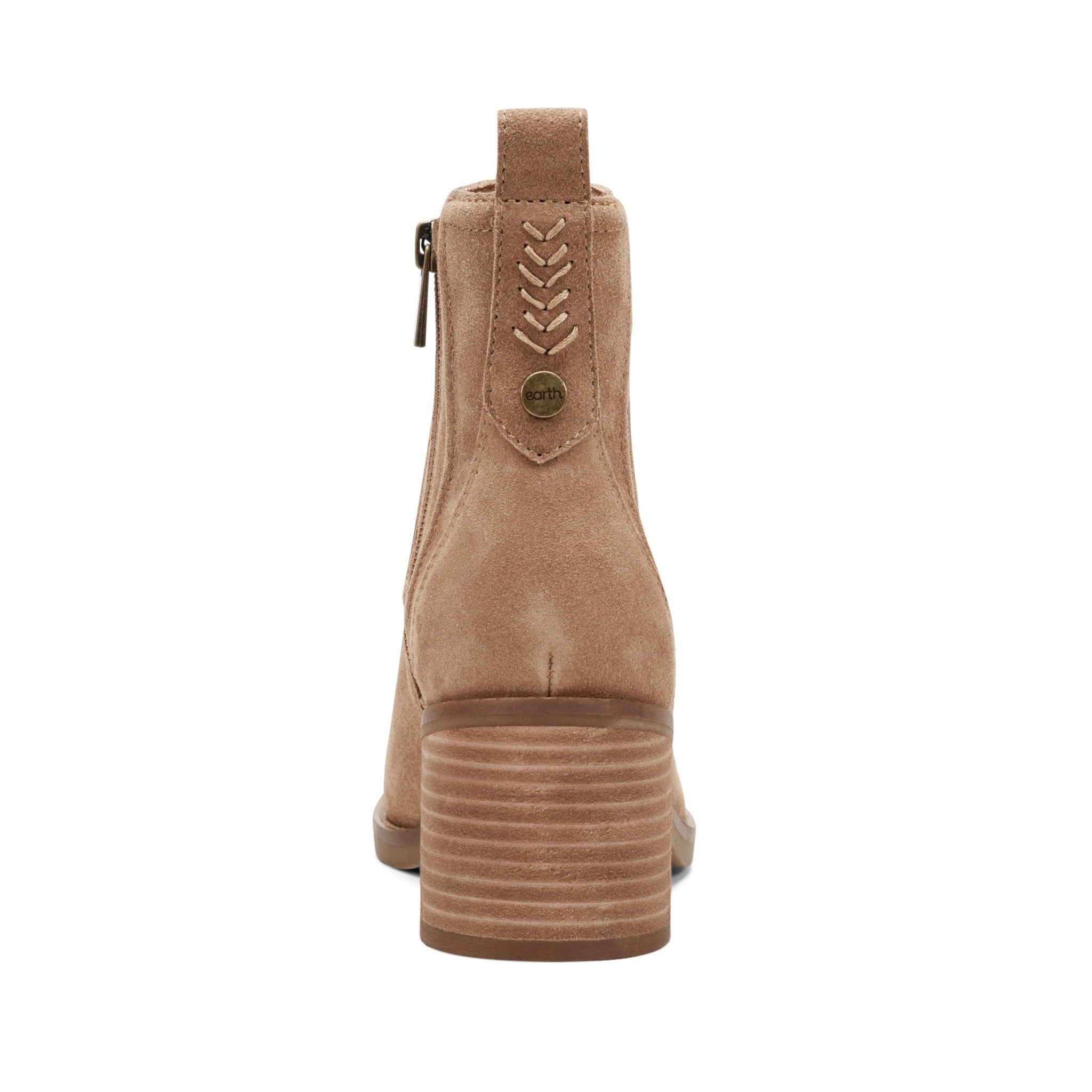 Earth Cassi Cushioned Ankle Bootie Women's Boot - Medium Natural Suede/elastic - 4
