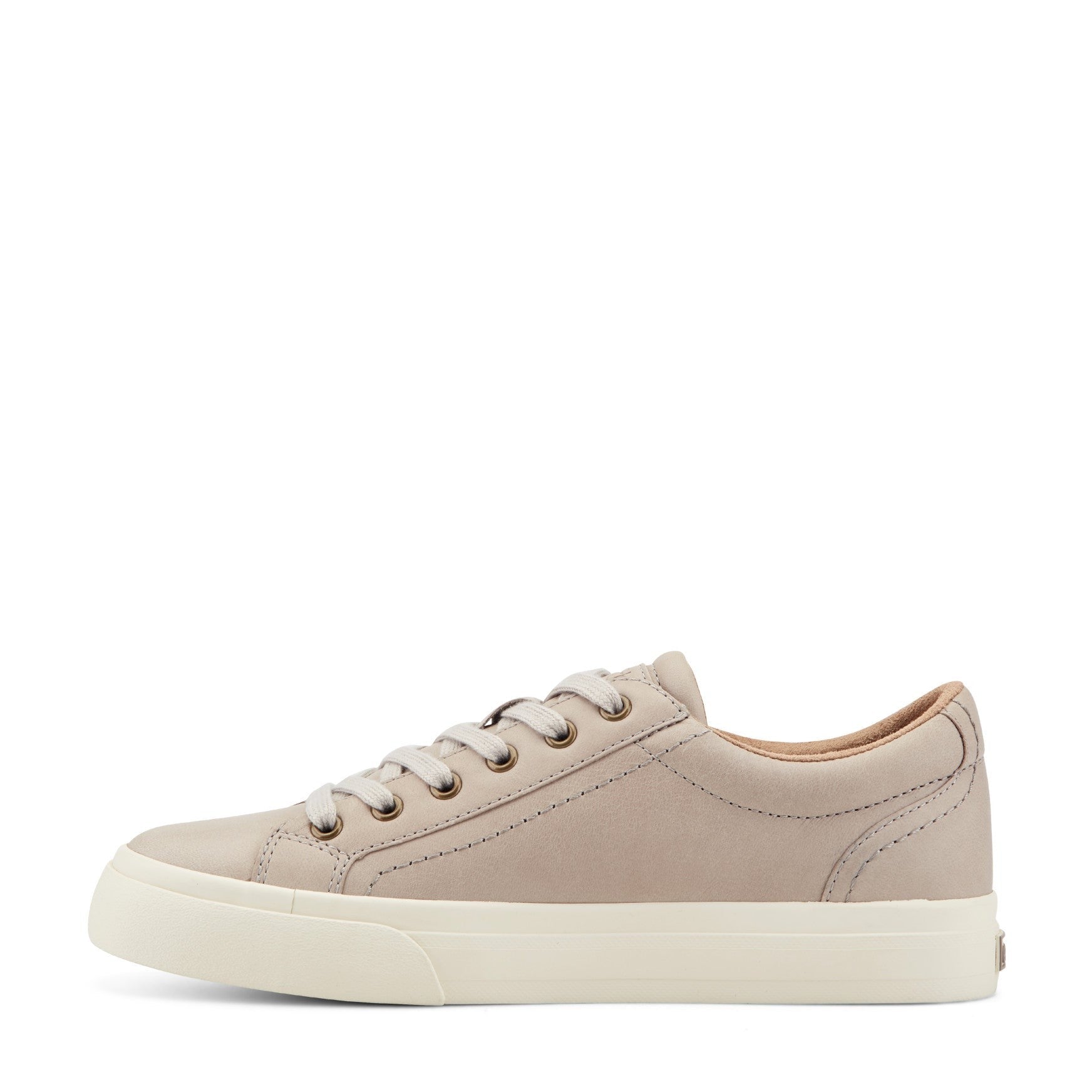 Earth Dailey Leather Lace-Up Casual Cushioned Comfort Sneaker Women's Sneaker - Light Grey Leather - 4