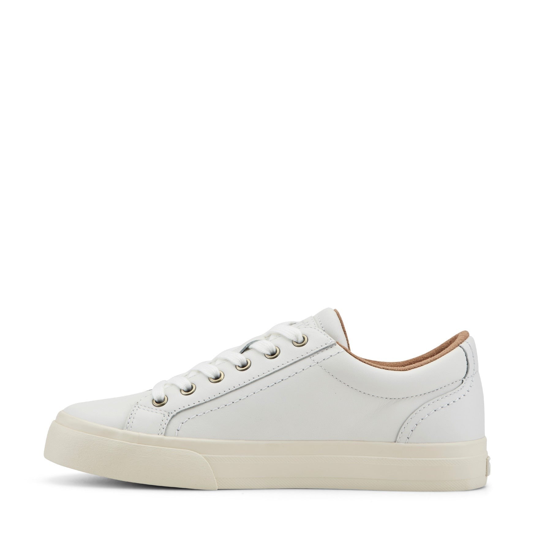 Earth Dailey Leather Lace-Up Casual Cushioned Comfort Sneaker Women's Sneaker - White Leather - 4