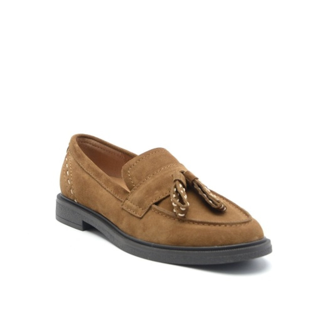 Earth Deeana Tassel Cushioned Arch Support Women's Mules & Loafers - Medium Brown - 1