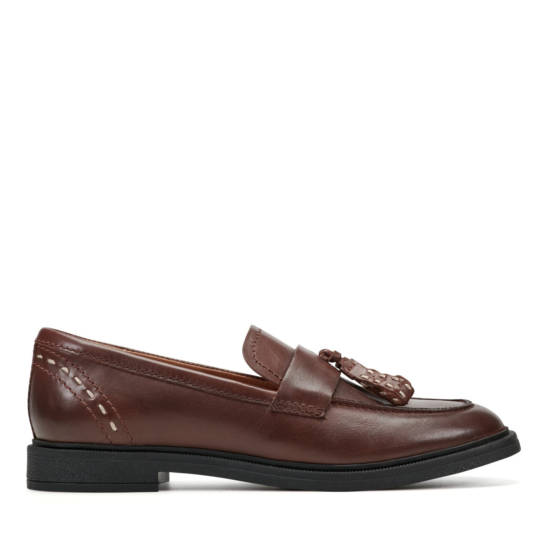 Earth Deeana Tassel Cushioned Arch Support Women's Mules & Loafers - Red Leather - 1