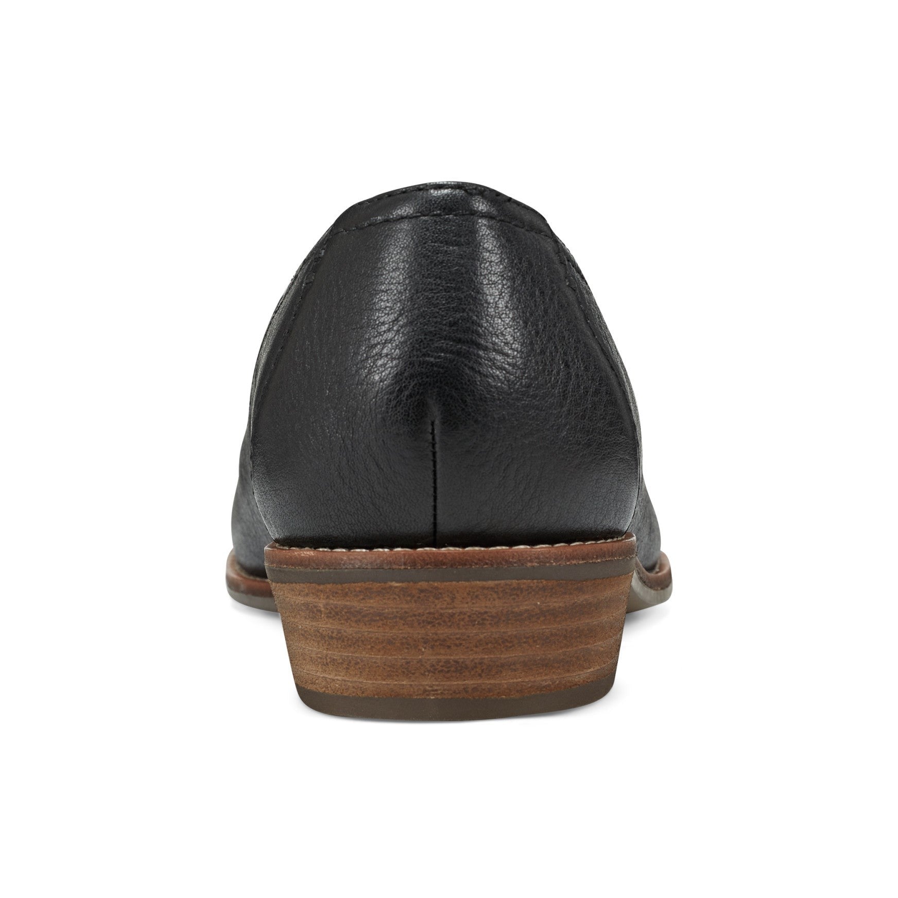 Earth Edna Round Toe Casual Slip-on Flat - Cushioned Arch Support Women's Loafer - Black - 4
