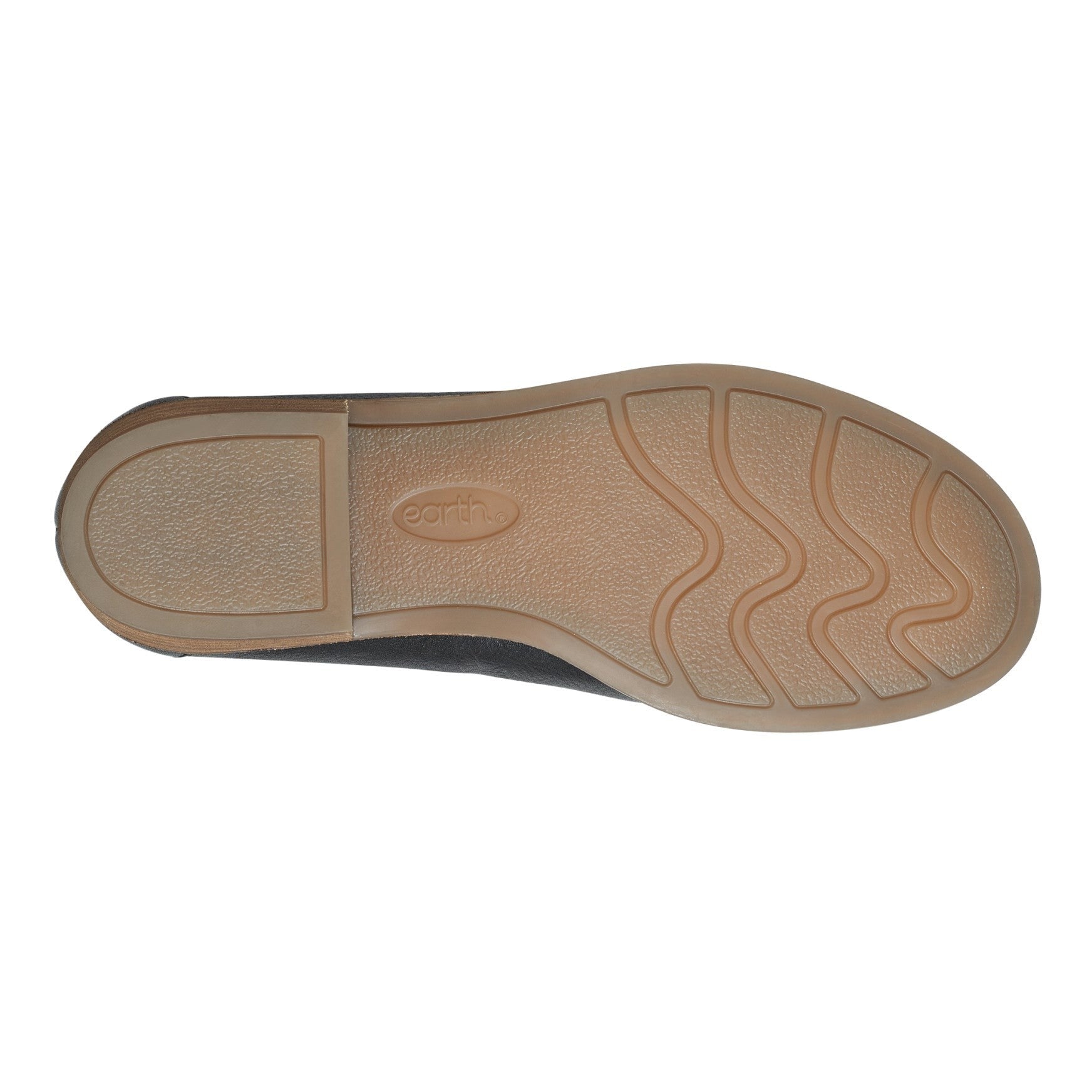 Earth Edna Round Toe Casual Slip-on Flat - Cushioned Arch Support Women's Loafer - Black - 6