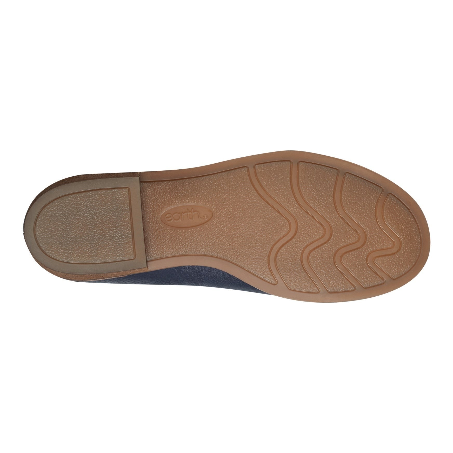 Earth Edna Round Toe Casual Slip-on Flat - Cushioned Arch Support Women's Loafer - Dark Blue - 6