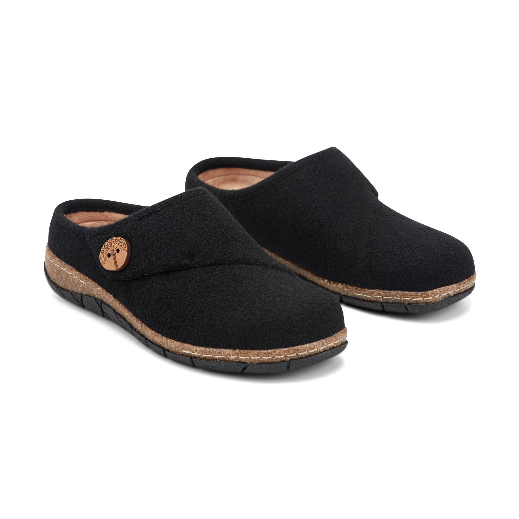 Earth Ezra Slip-On Cushioned Arch Support Women's Mules & Loafers - All Black - 2