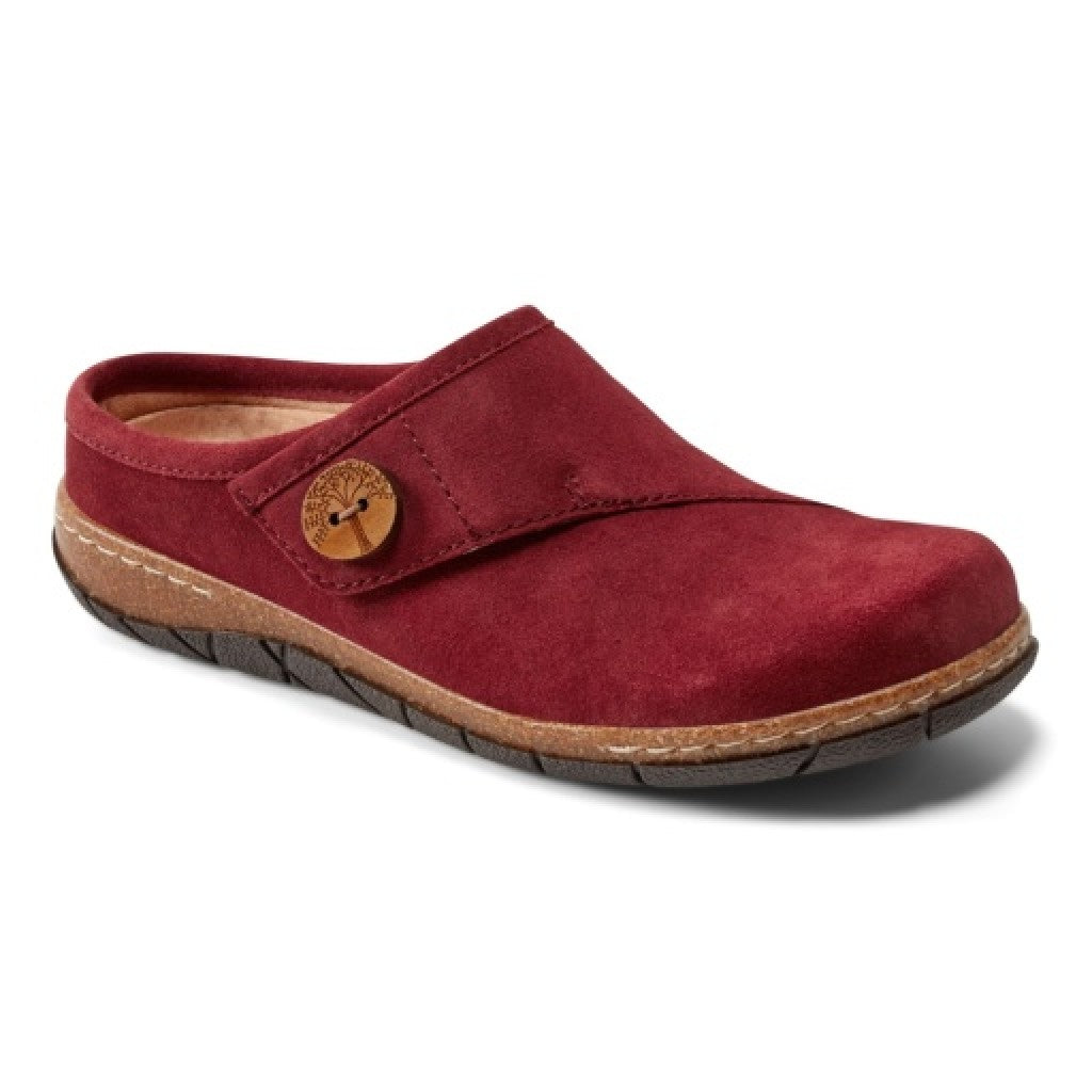 Earth Ezra Slip-On Cushioned Arch Support Women's Mules & Loafers - All Dark Red - 1