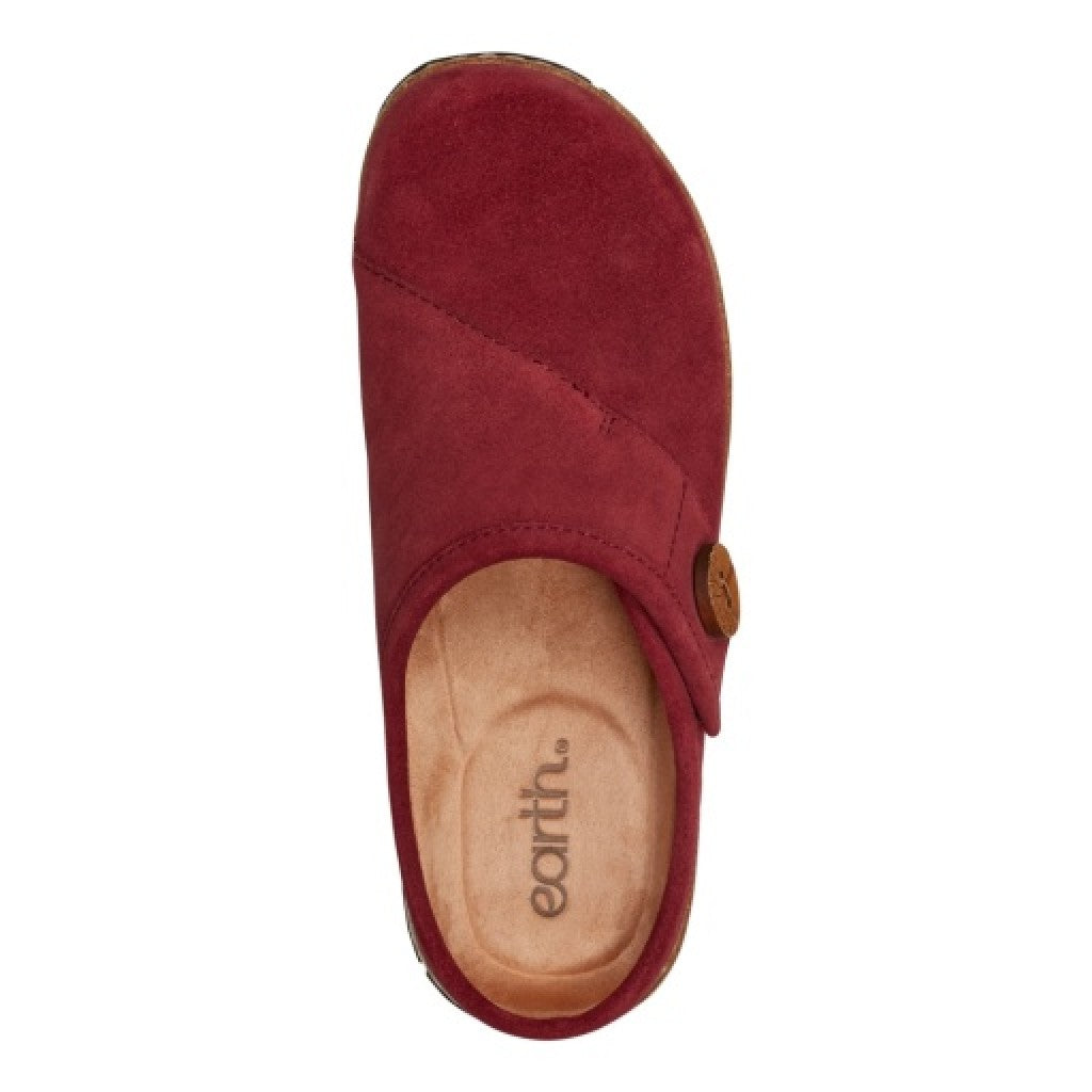 Earth Ezra Slip-On Cushioned Arch Support Women's Mules & Loafers - All Dark Red - 6