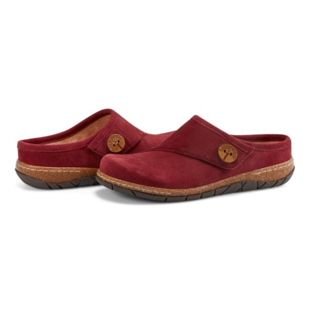 Earth Ezra Slip-On Cushioned Arch Support Women's Mules & Loafers - All Dark Red - 7