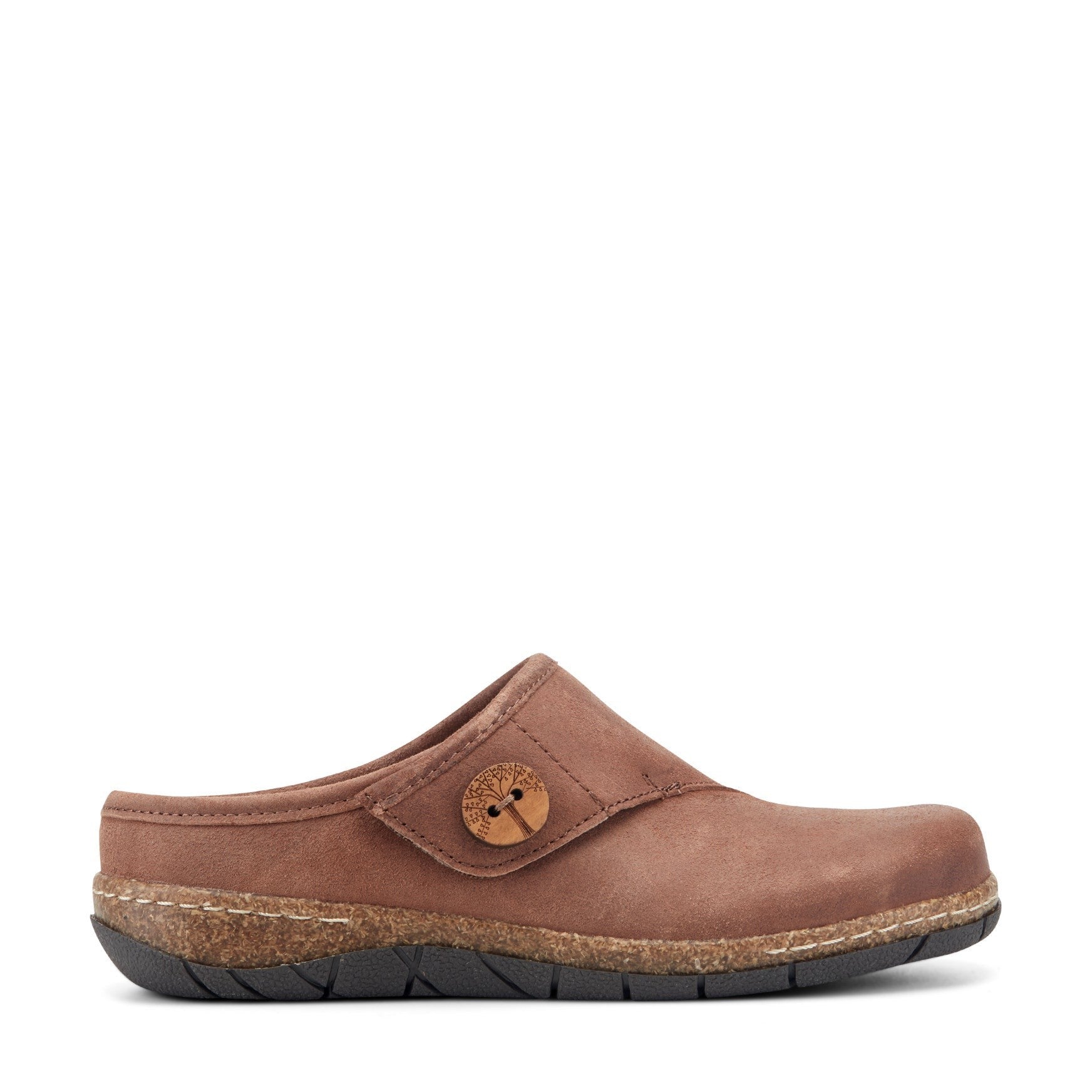 Earth Ezra Slip-On Cushioned Arch Support Women's Mules & Loafers - Dark Brown - 1