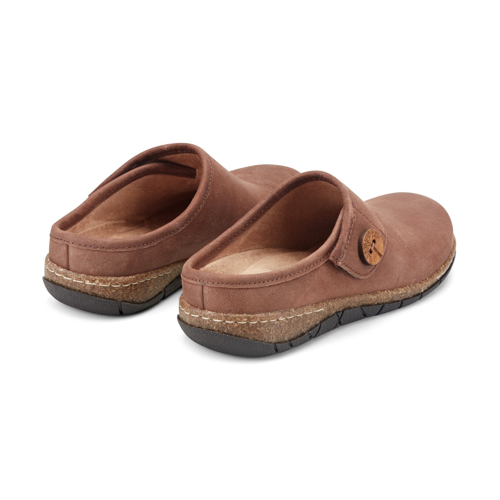 Earth Ezra Slip-On Cushioned Arch Support Women's Mules & Loafers - Dark Brown - 4