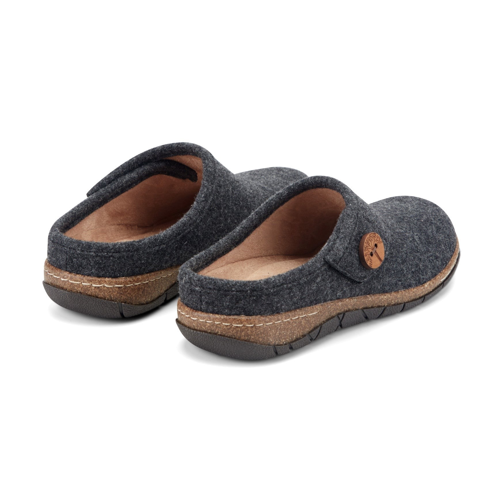 Earth Ezra Slip-On Cushioned Arch Support Women's Mules & Loafers - Dark Grey - 4