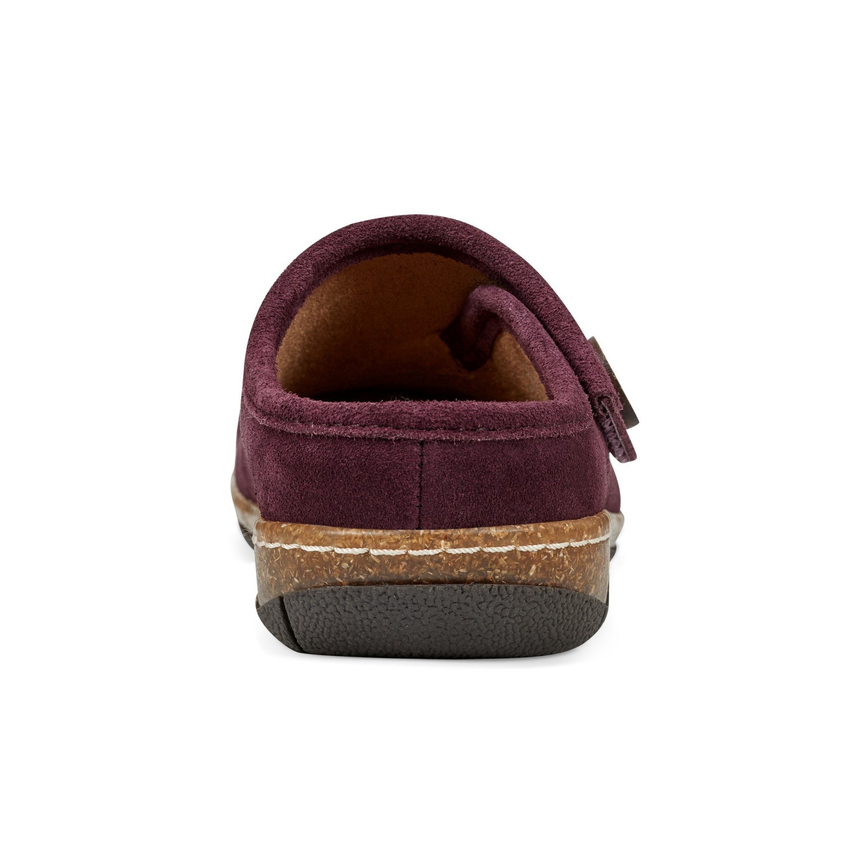 Earth Ezra Slip-On Cushioned Arch Support Women's Mules & Loafers - Dark Red Suede - 5