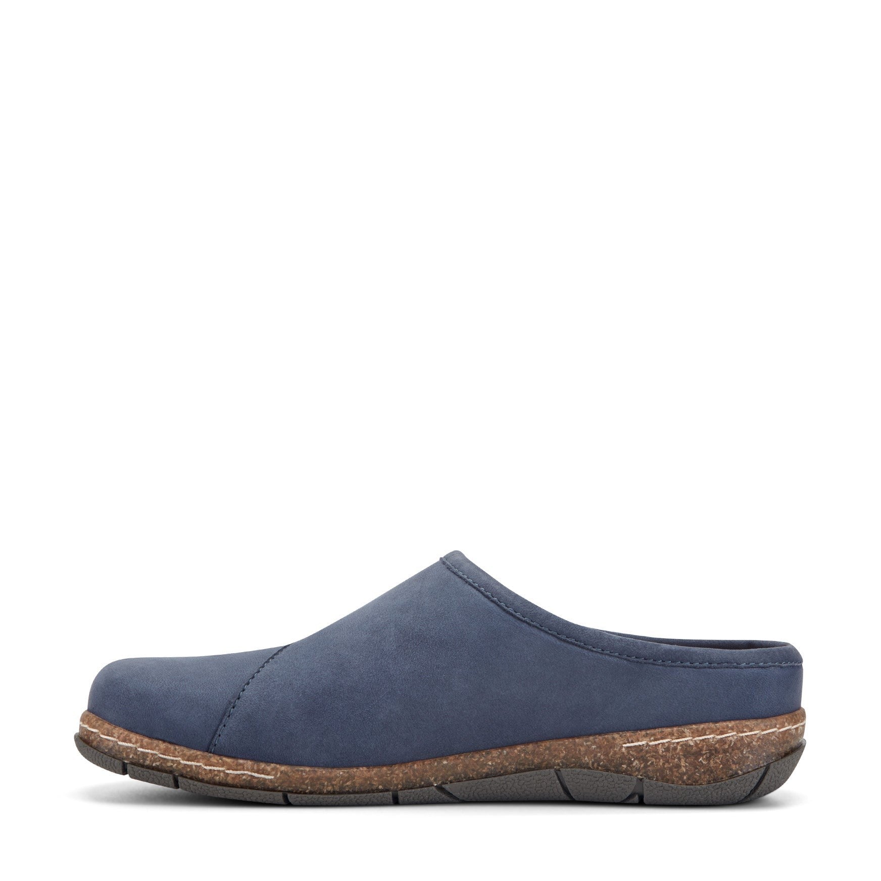 Earth Ezra Slip-On Cushioned Arch Support Women's Mules & Loafers - Medium Blue Leather - 5
