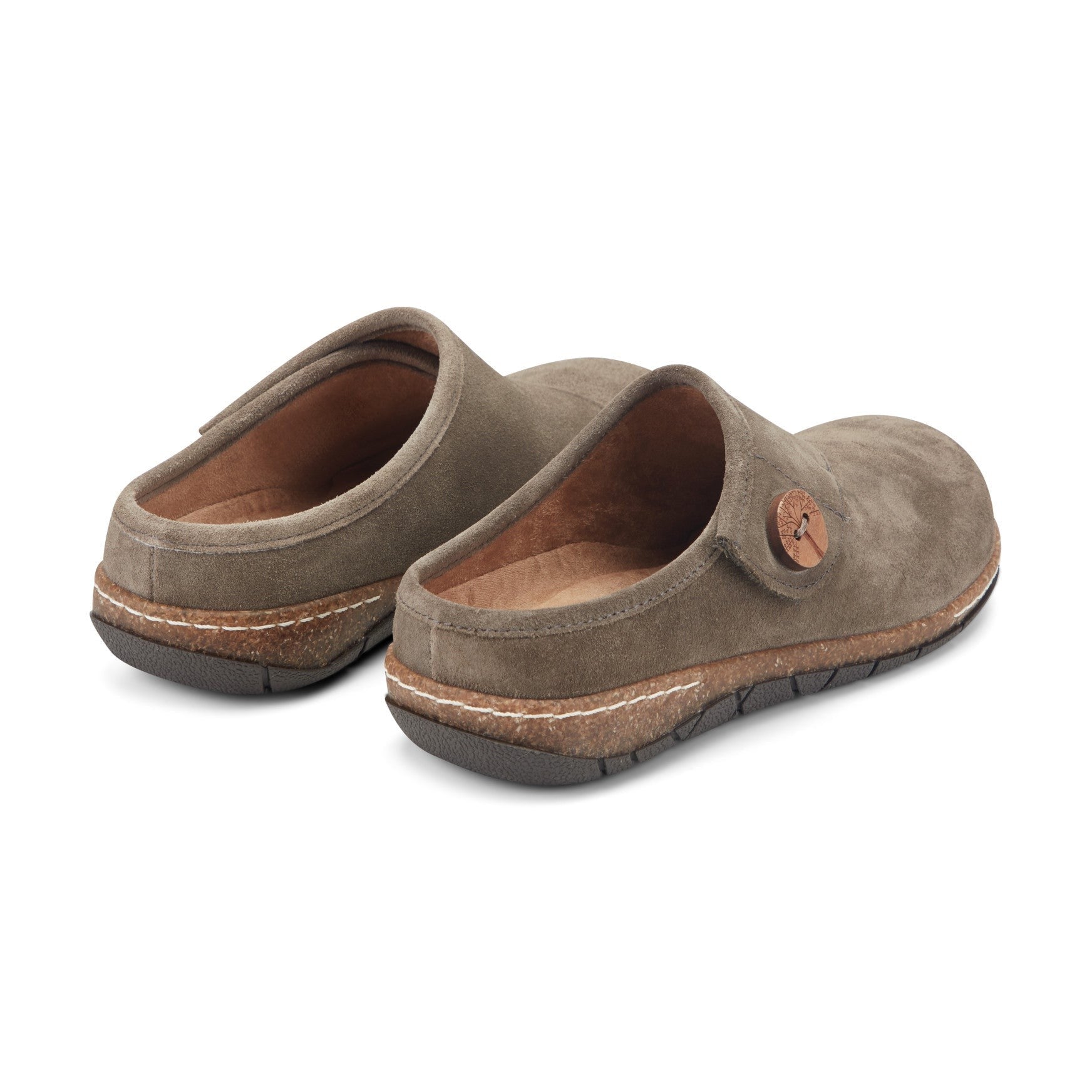 Earth Ezra Slip-On Cushioned Arch Support Women's Mules & Loafers - Medium Green Suede - 4