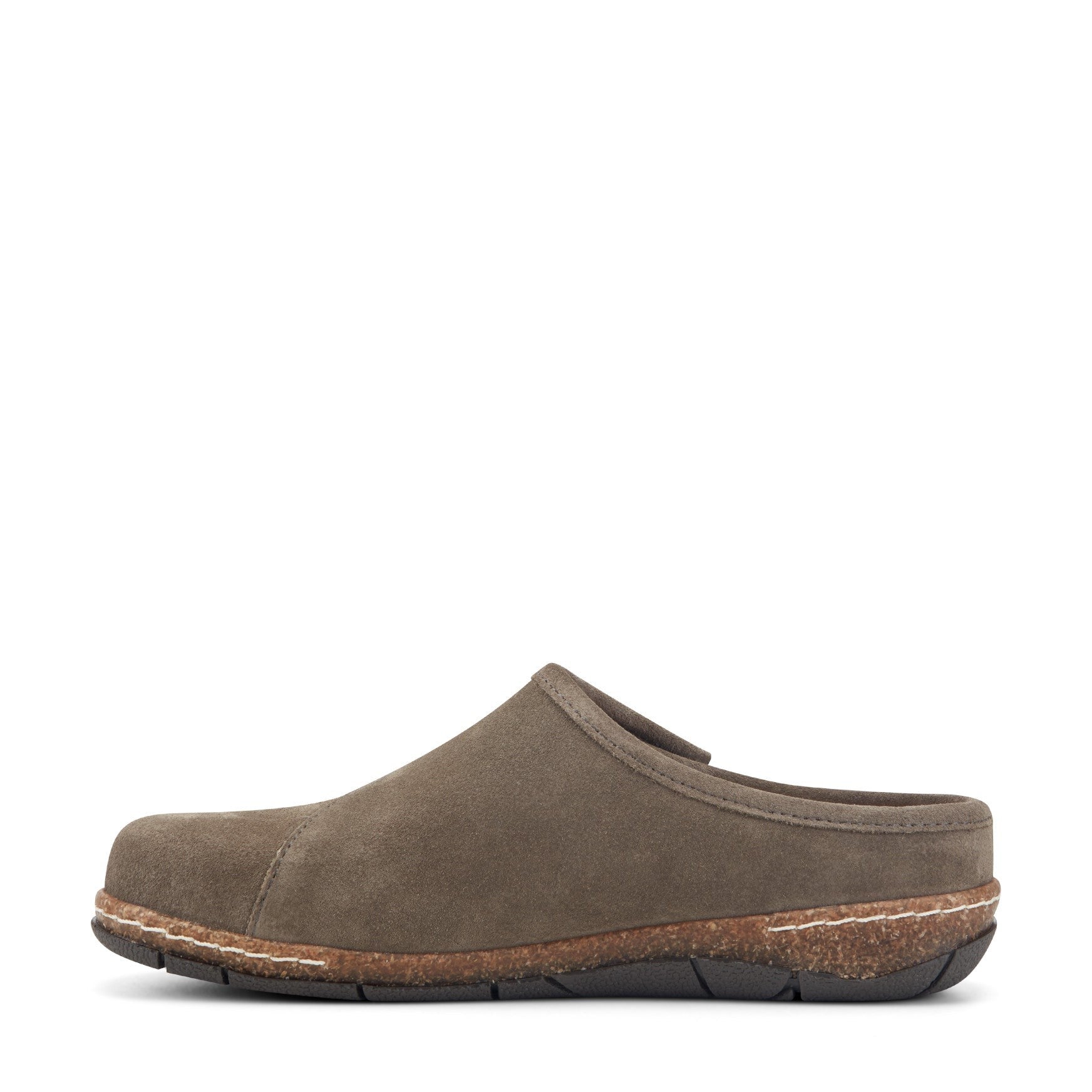 Earth Ezra Slip-On Cushioned Arch Support Women's Mules & Loafers - Medium Green Suede - 5