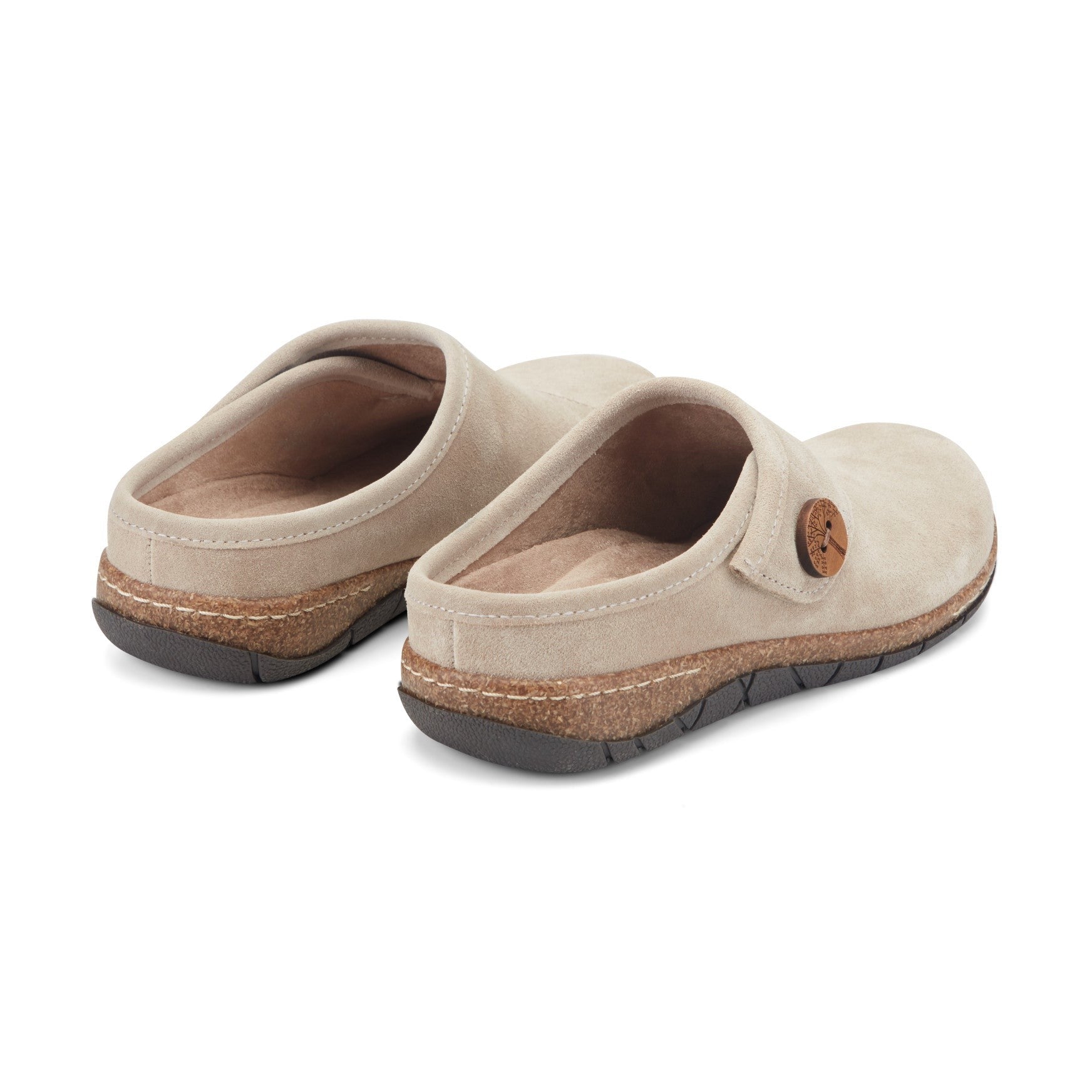 Earth Ezra Slip-On Cushioned Arch Support Women's Mules & Loafers - Taupe Suede - 4