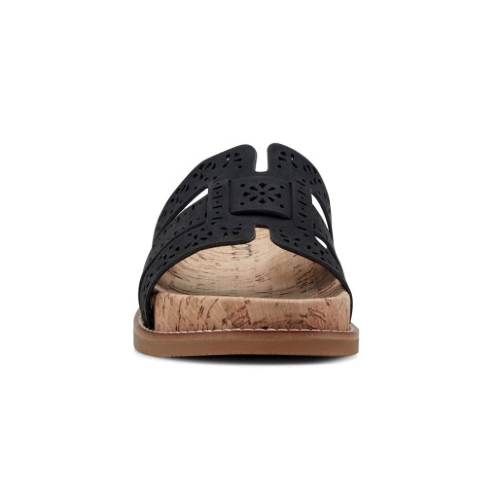 Earth Fairren Slip-On Sandal - Women's Cushioned Slip-On Sandal - Black - 3