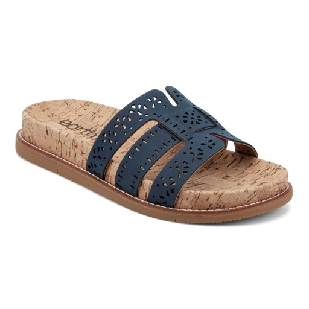Earth Fairren Slip-On Sandal - Women's Cushioned Slip-On Sandal - Dark Blue - 1