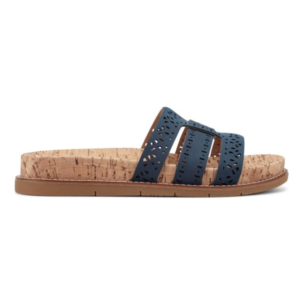 Earth Fairren Slip-On Sandal - Women's Cushioned Slip-On Sandal - Dark Blue - 2