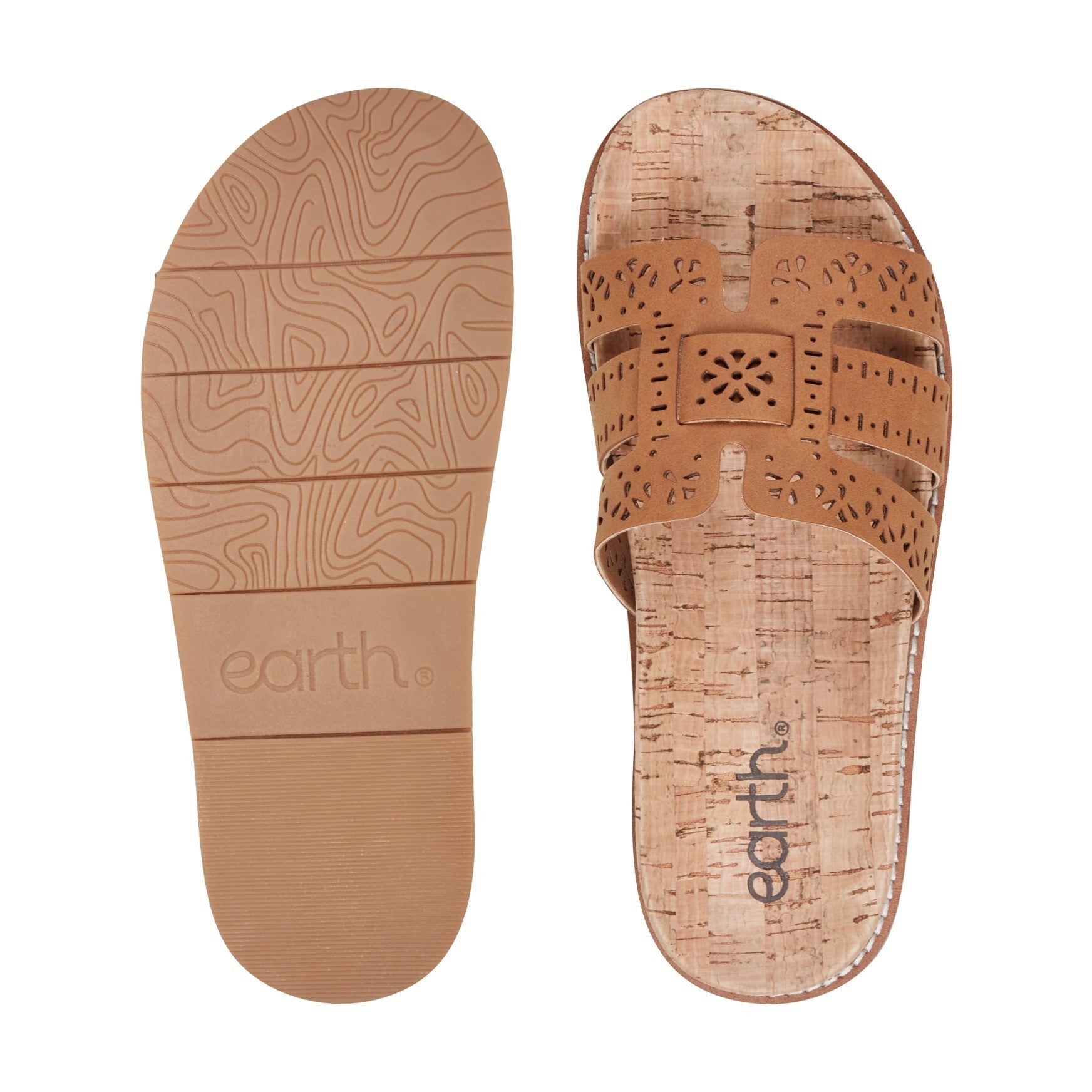 Earth Fairren Slip-On Sandal - Women's Cushioned Slip-On Sandal - Medium Natural - 5