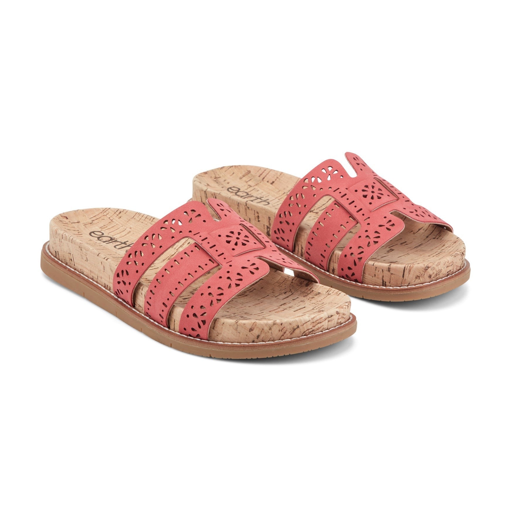 Earth Fairren Slip-On Sandal - Women's Cushioned Slip-On Sandal - Medium Red - 2