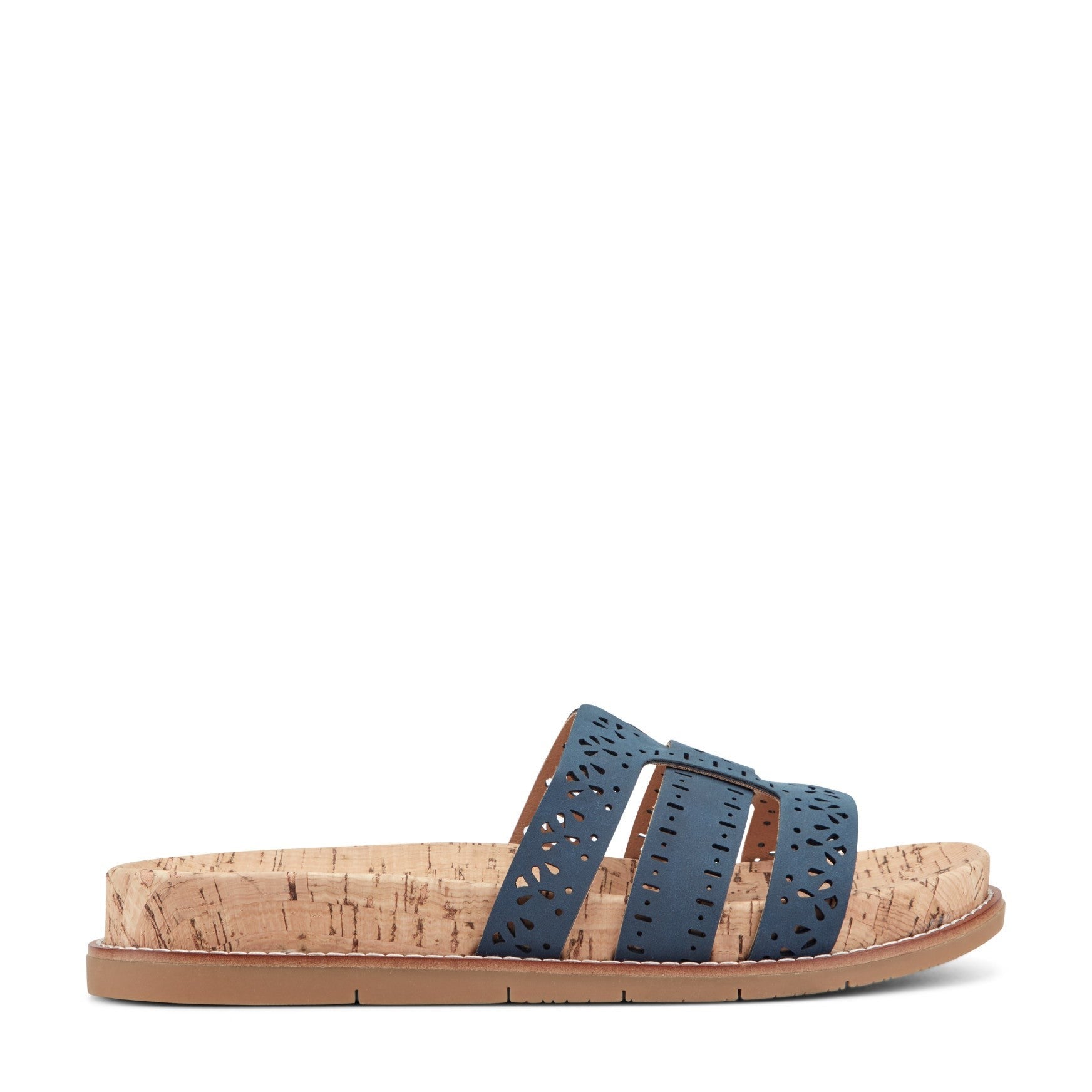 Earth Fairren Slip-On Sandal - Women's Cushioned Slip-On Sandal - Navy - 1