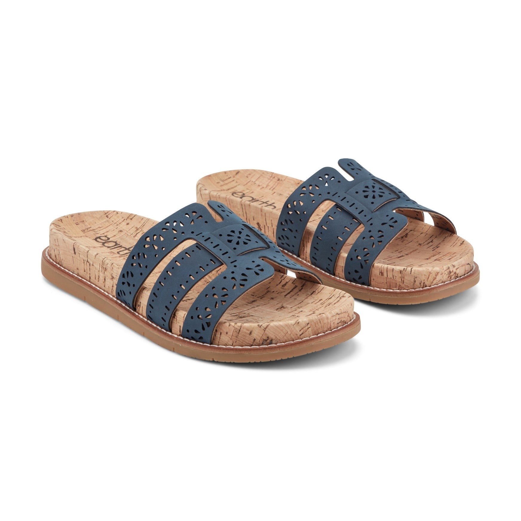 Earth Fairren Slip-On Sandal - Women's Cushioned Slip-On Sandal - Navy - 2
