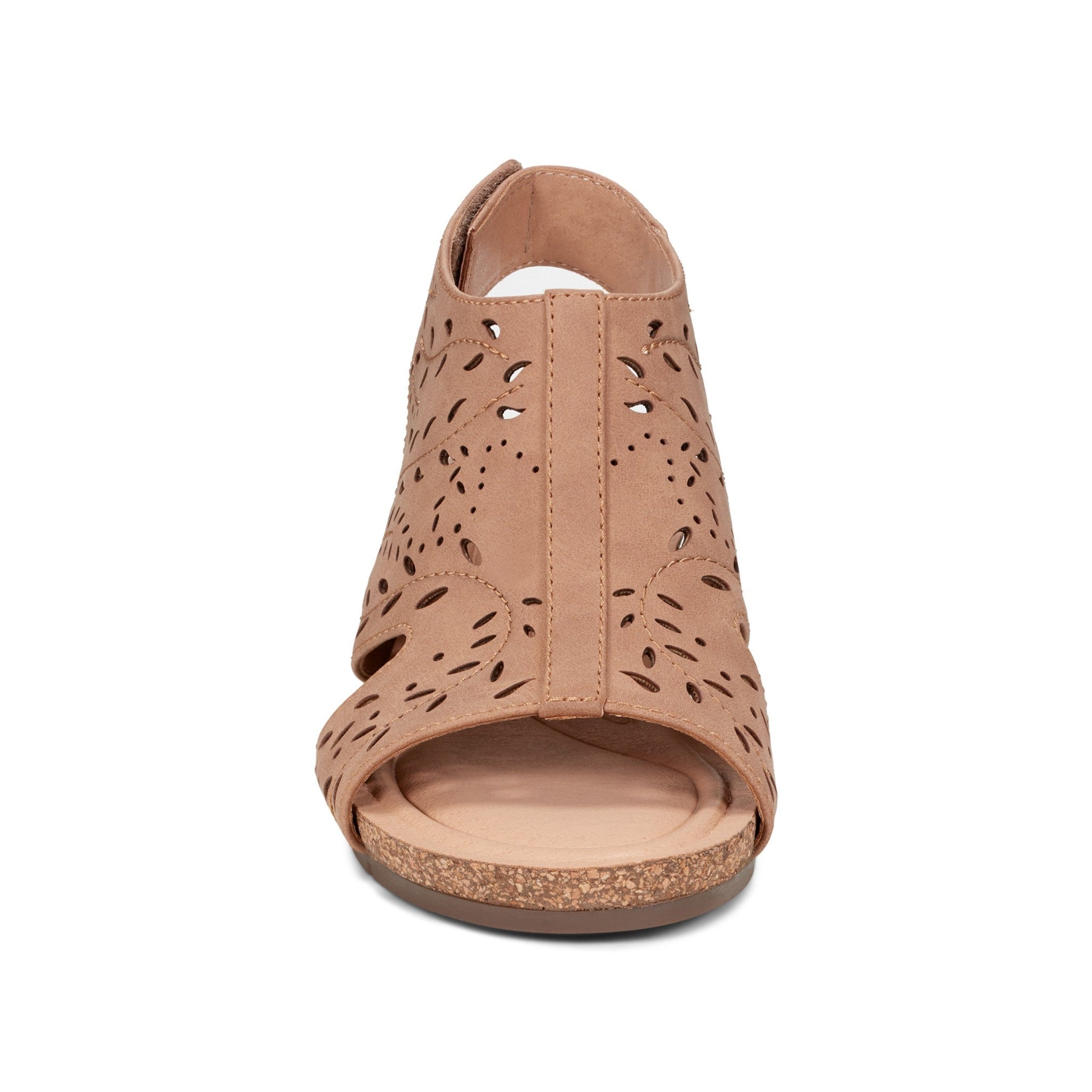 Earth Halin Cushioned Cork Wedge Women's Dress Sandal - Medium Brown - 3