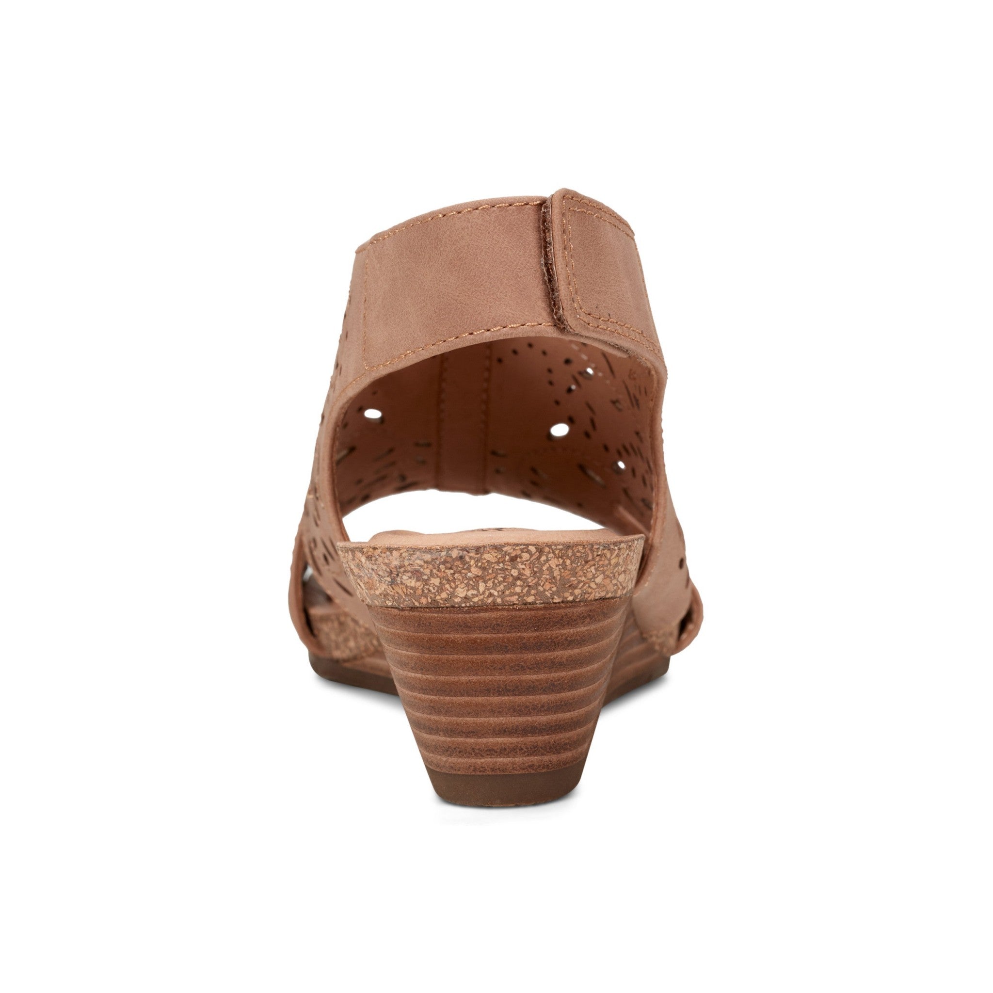 Earth Halin Cushioned Cork Wedge Women's Dress Sandal - Medium Brown - 4