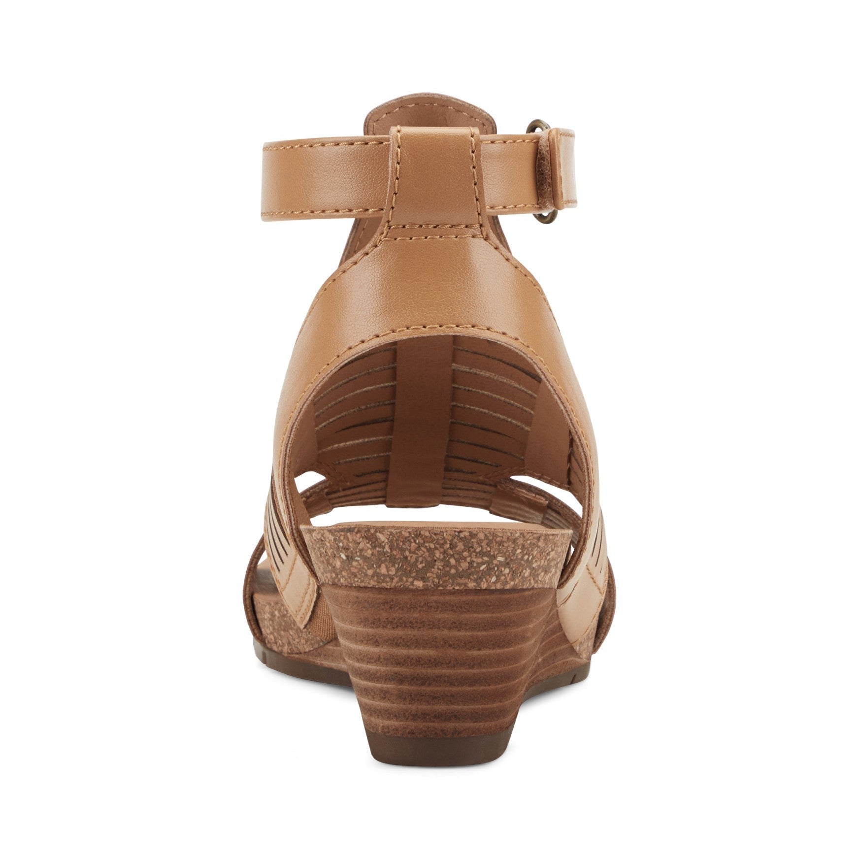Earth Helodie Cushioned Arch Support Women's Wedge Sandal - Dark Natural - 4