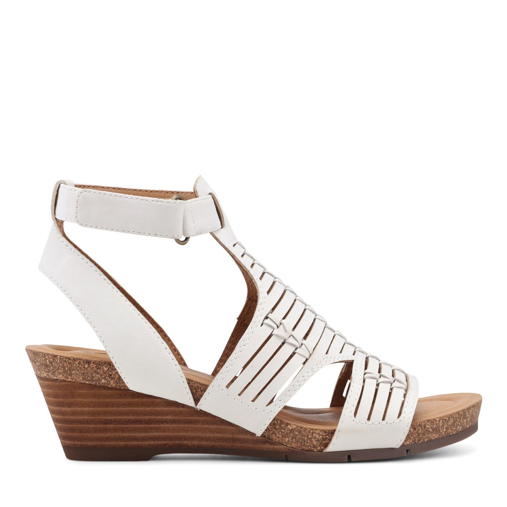 Earth Helodie Cushioned Arch Support Women's Wedge Sandal - Ivory - 1
