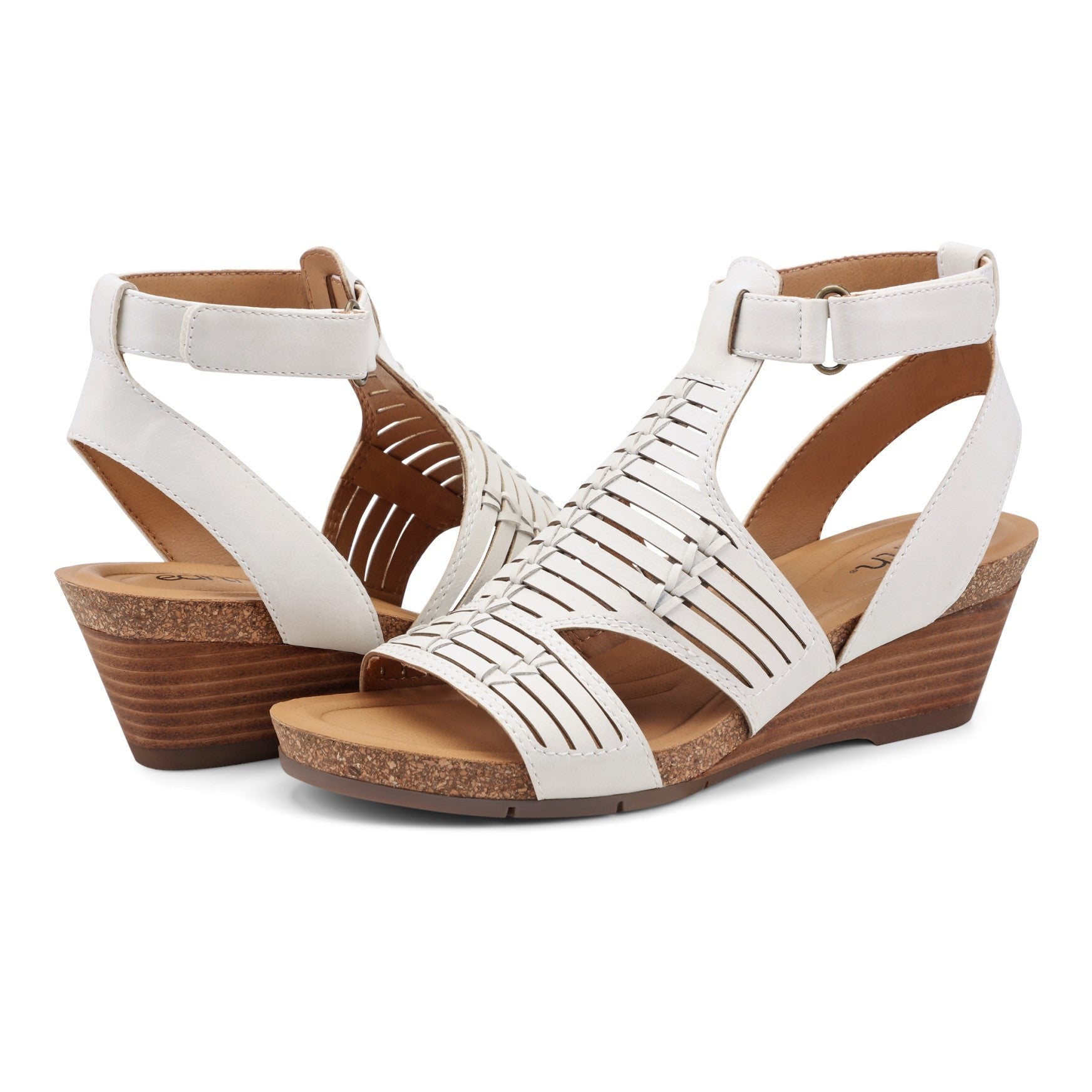 Earth Helodie Cushioned Arch Support Women's Wedge Sandal - Ivory - 7