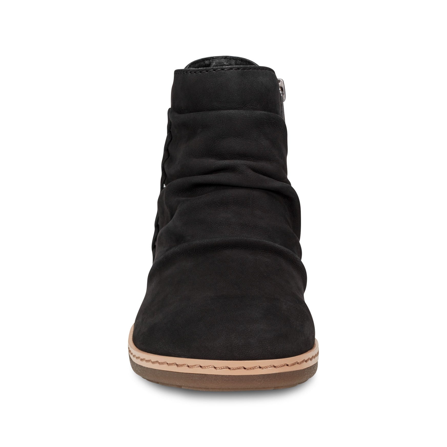 Earth Hilaree Cushioned Ruched Women's Casual Bootie - Black - 3