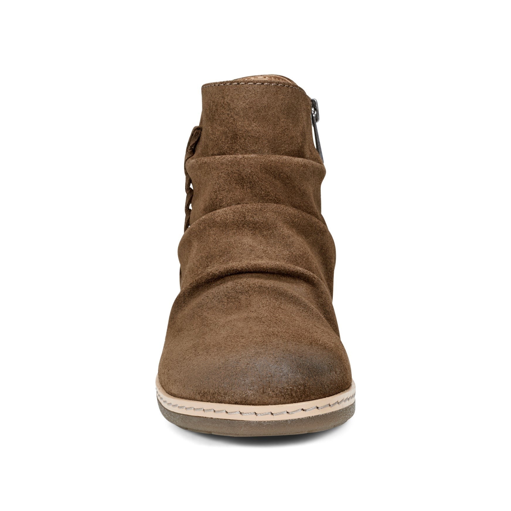 Earth Hilaree Cushioned Ruched Women's Casual Bootie - Medium Brown - 3