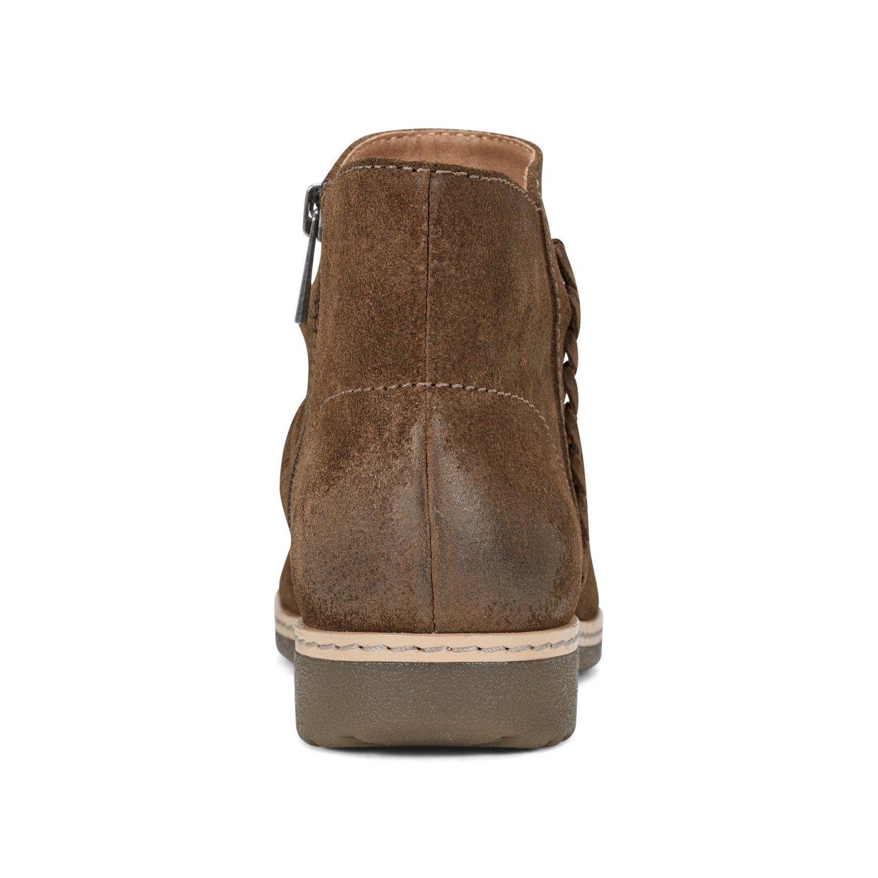Earth Hilaree Cushioned Ruched Women's Casual Bootie - Medium Brown - 4