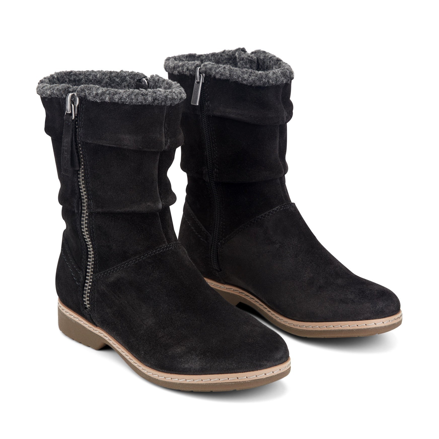 Earth Hyland Cushioned Water-Repellent Suede Boot Women's Boot - Black Suede - 2