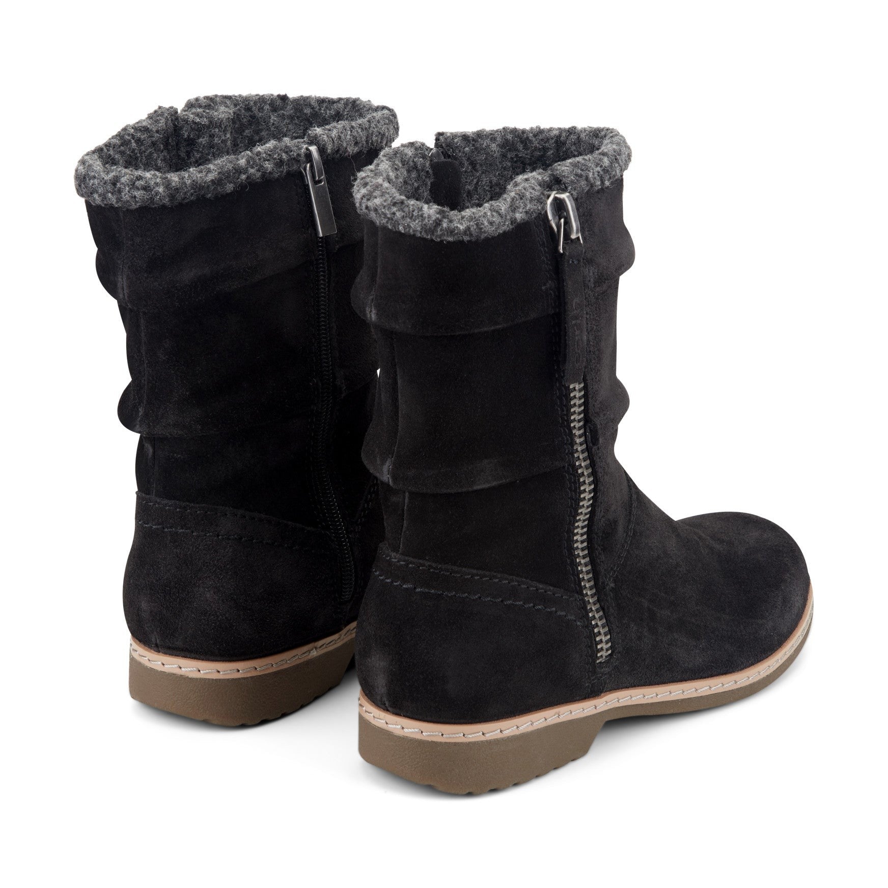 Earth Hyland Cushioned Water-Repellent Suede Boot Women's Boot - Black Suede - 3