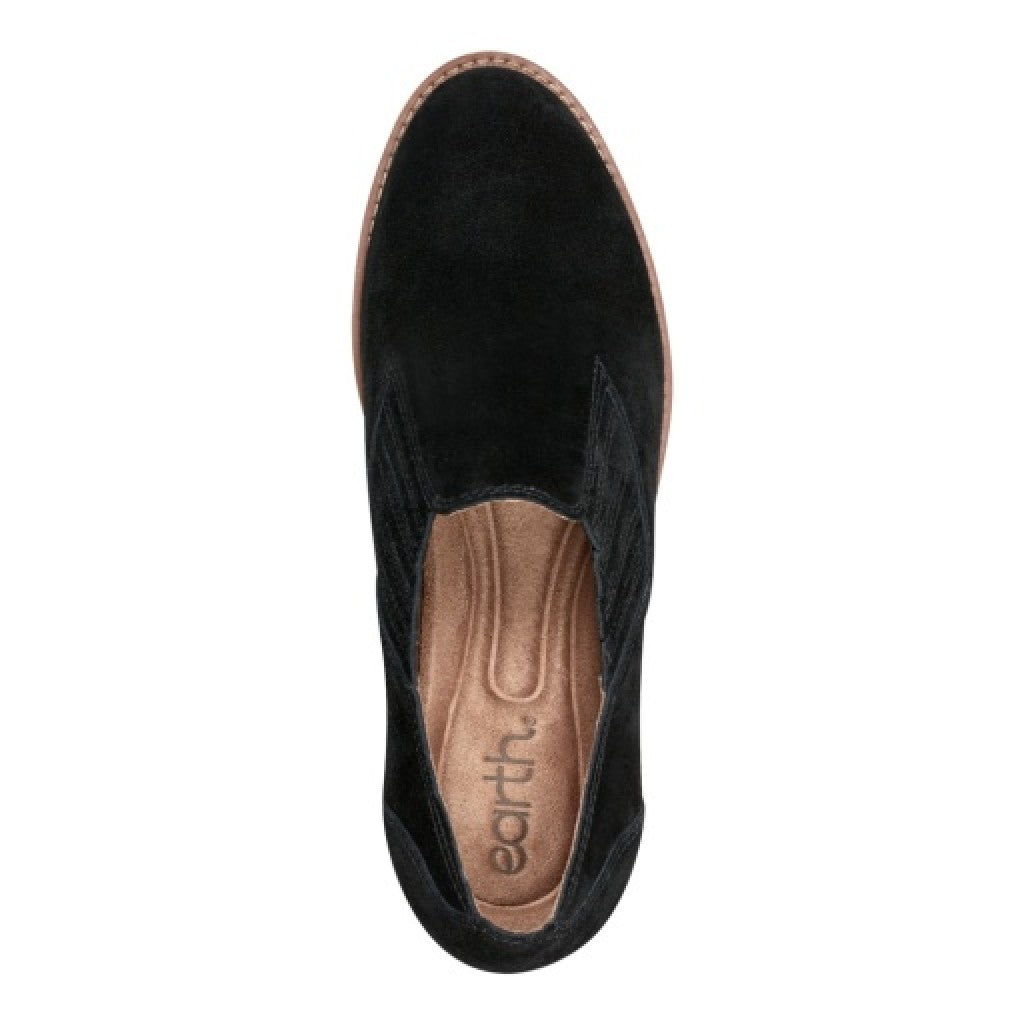 Earth Jalin Cushioned Support Slip-On Bootie Women's Slip-On Bootie - All Black - 6