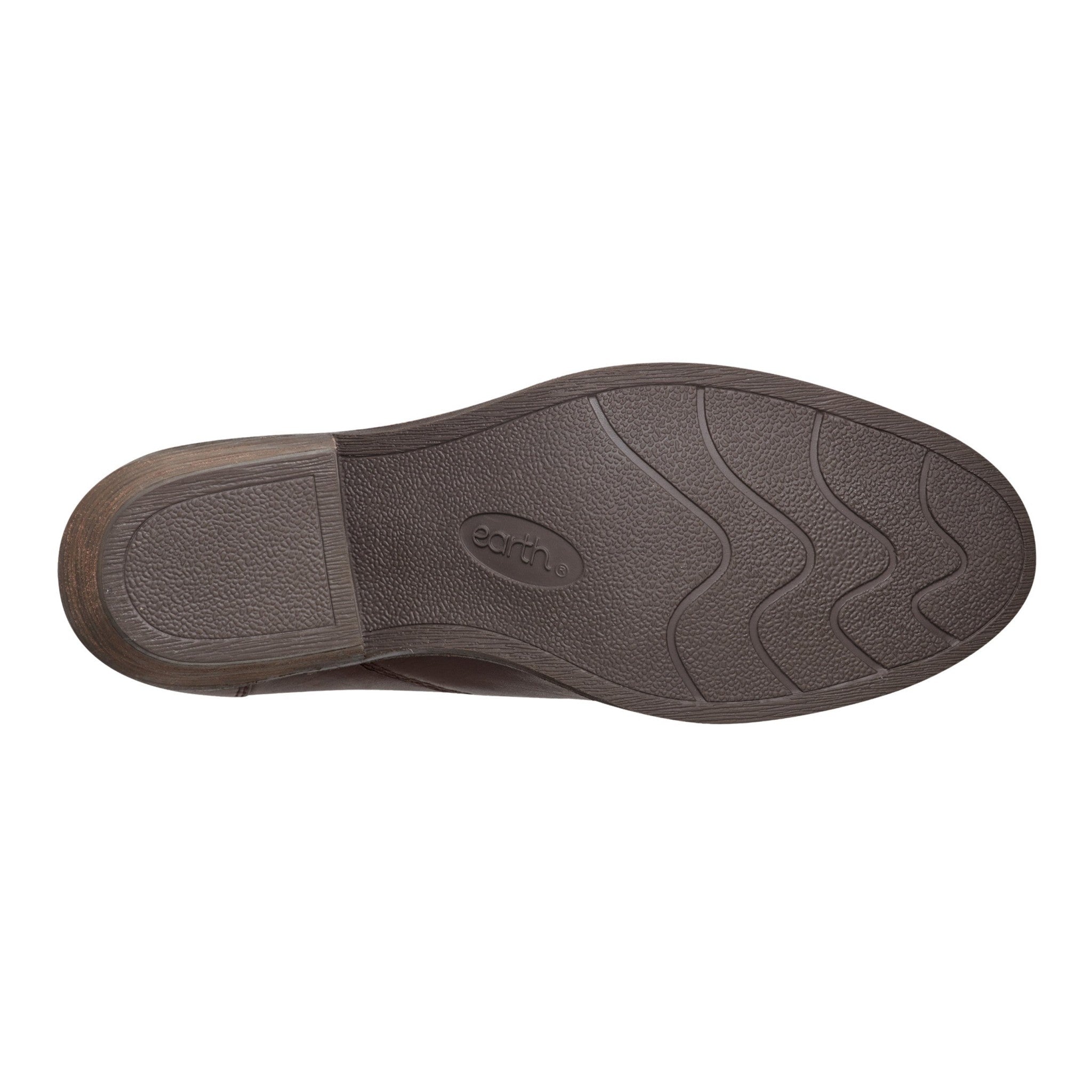 Earth Jalin Cushioned Support Slip-On Bootie Women's Slip-On Bootie - Dark Brown Leather - 6