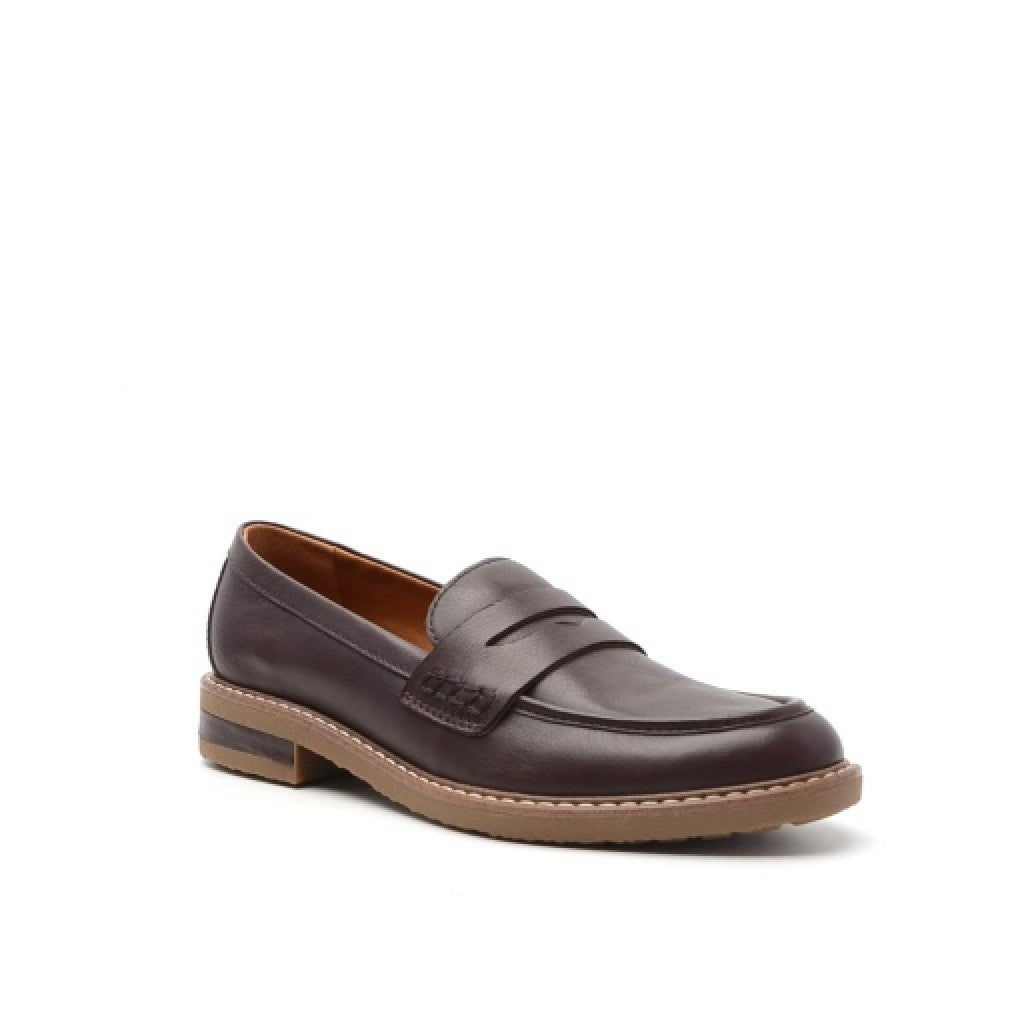 Earth Javas Slip-on Penny Casual Cushioned Arch Support Women's Mules & Loafers - Dark Brown - 8