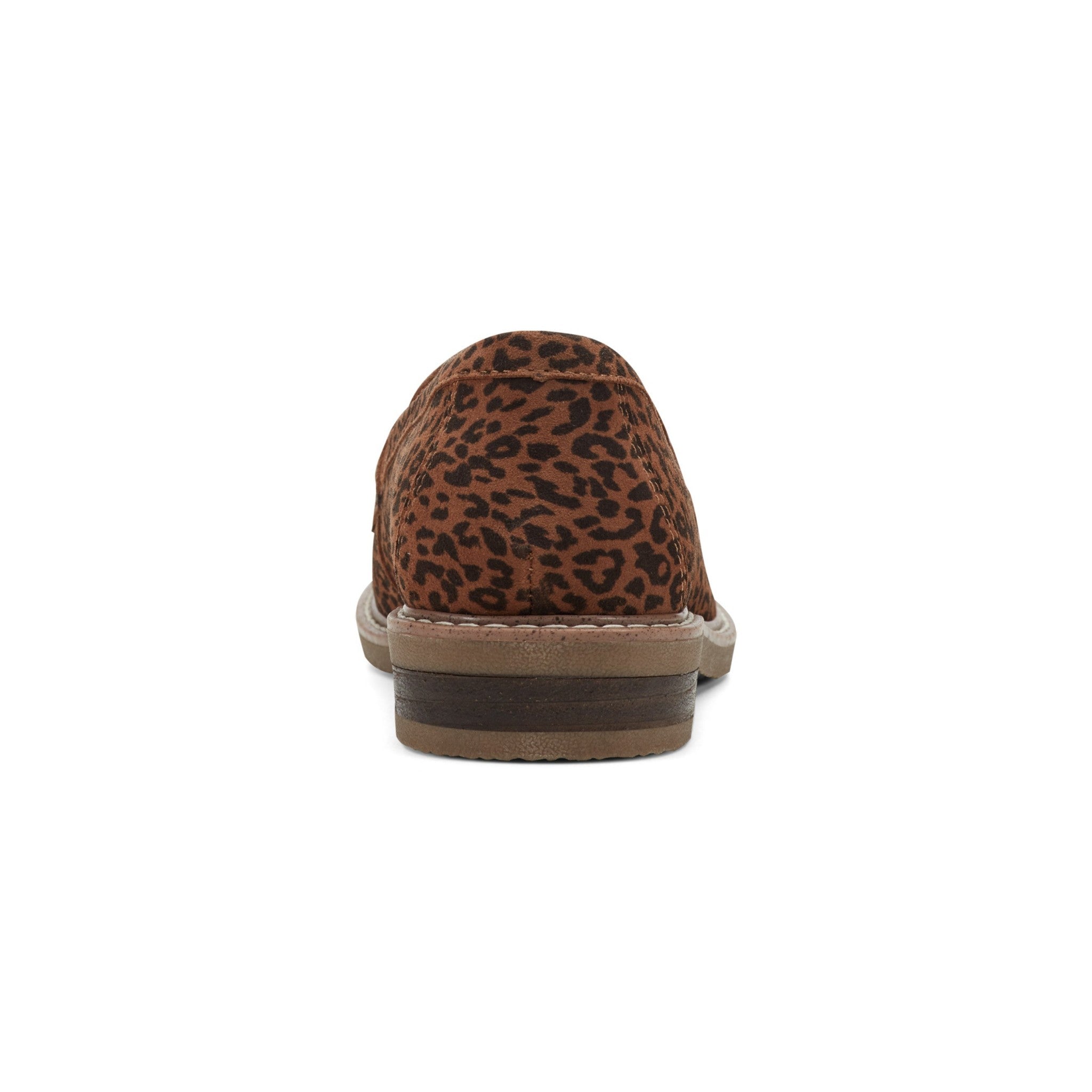 Earth Javas Slip-on Penny Casual Cushioned Arch Support Women's Mules & Loafers - Leopard Suede - 4
