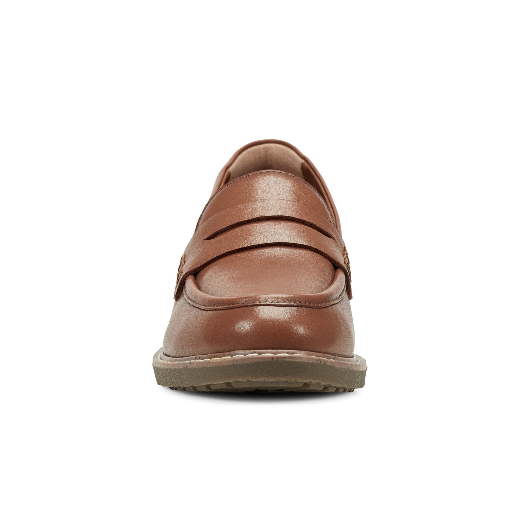 Earth Javas Slip-on Penny Casual Cushioned Arch Support Women's Mules & Loafers - Medium Brown Leather - 3
