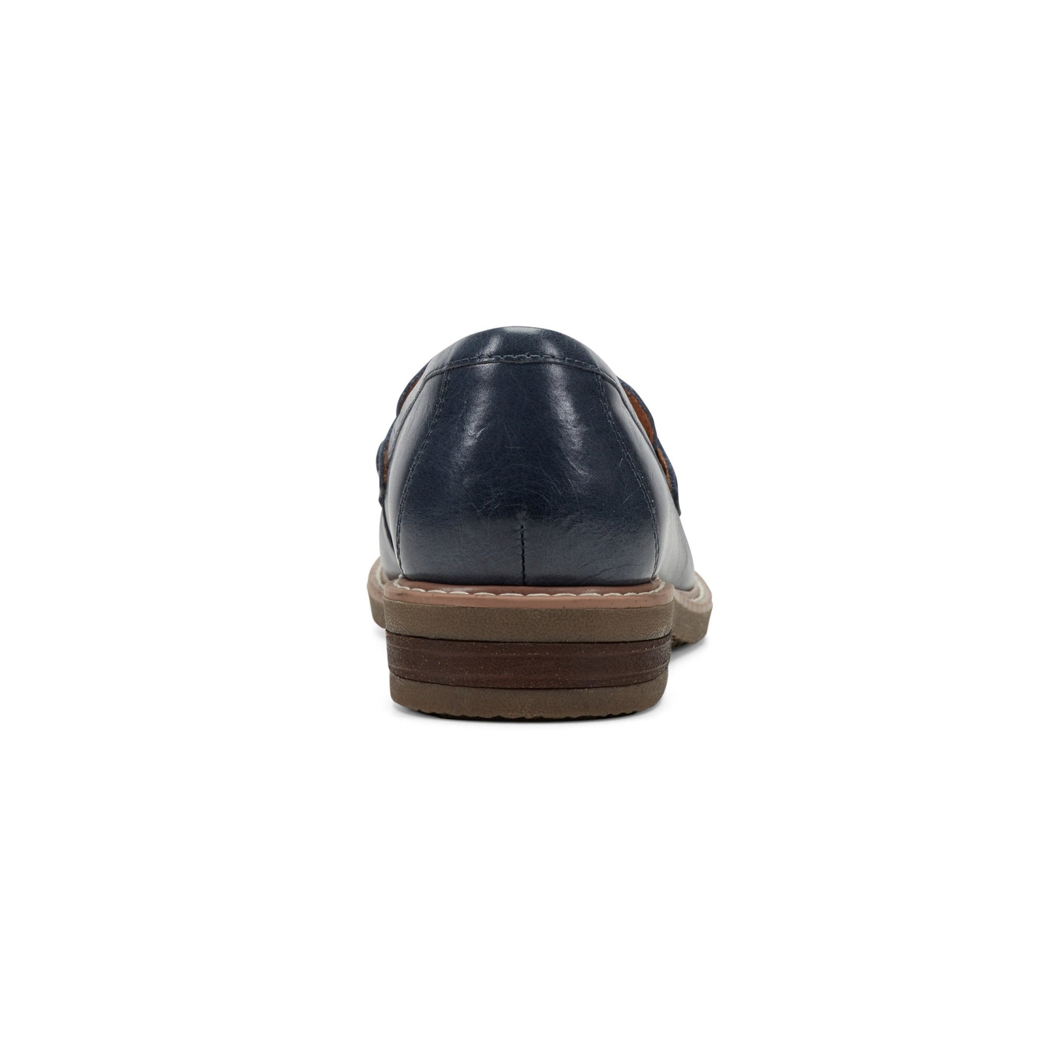 Earth Javas Slip-on Penny Casual Cushioned Arch Support Women's Mules & Loafers - Navy Leather - 4