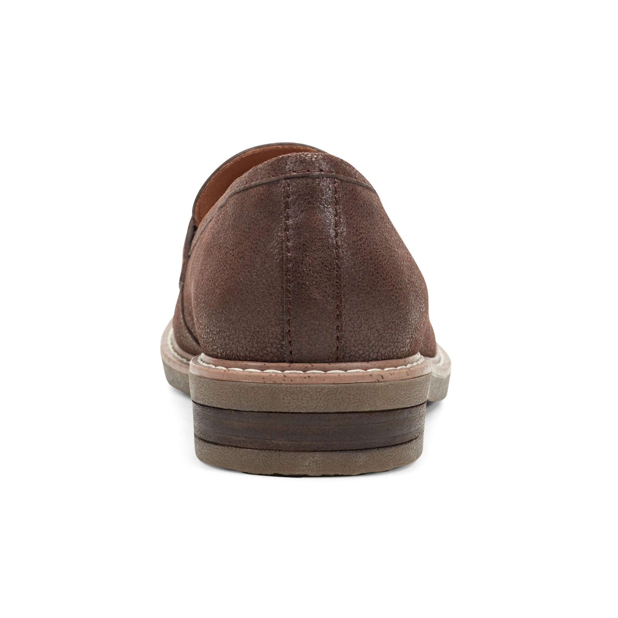 Earth Jayde Leather Knotted Casual - Cushioned Arch Support Women's Mules & Loafers - Dark Brown Leather - 4